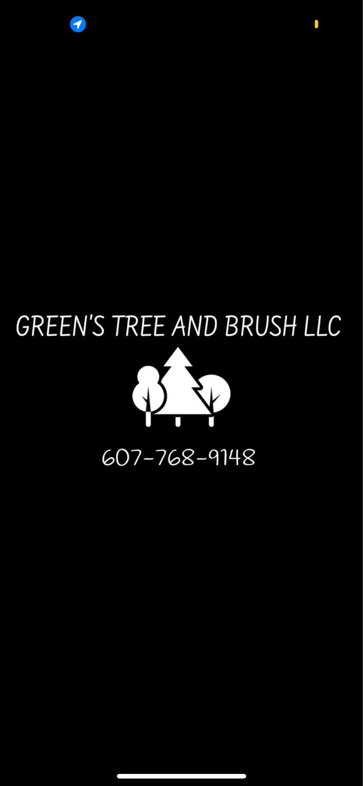 Greens Tree and Brush Logo