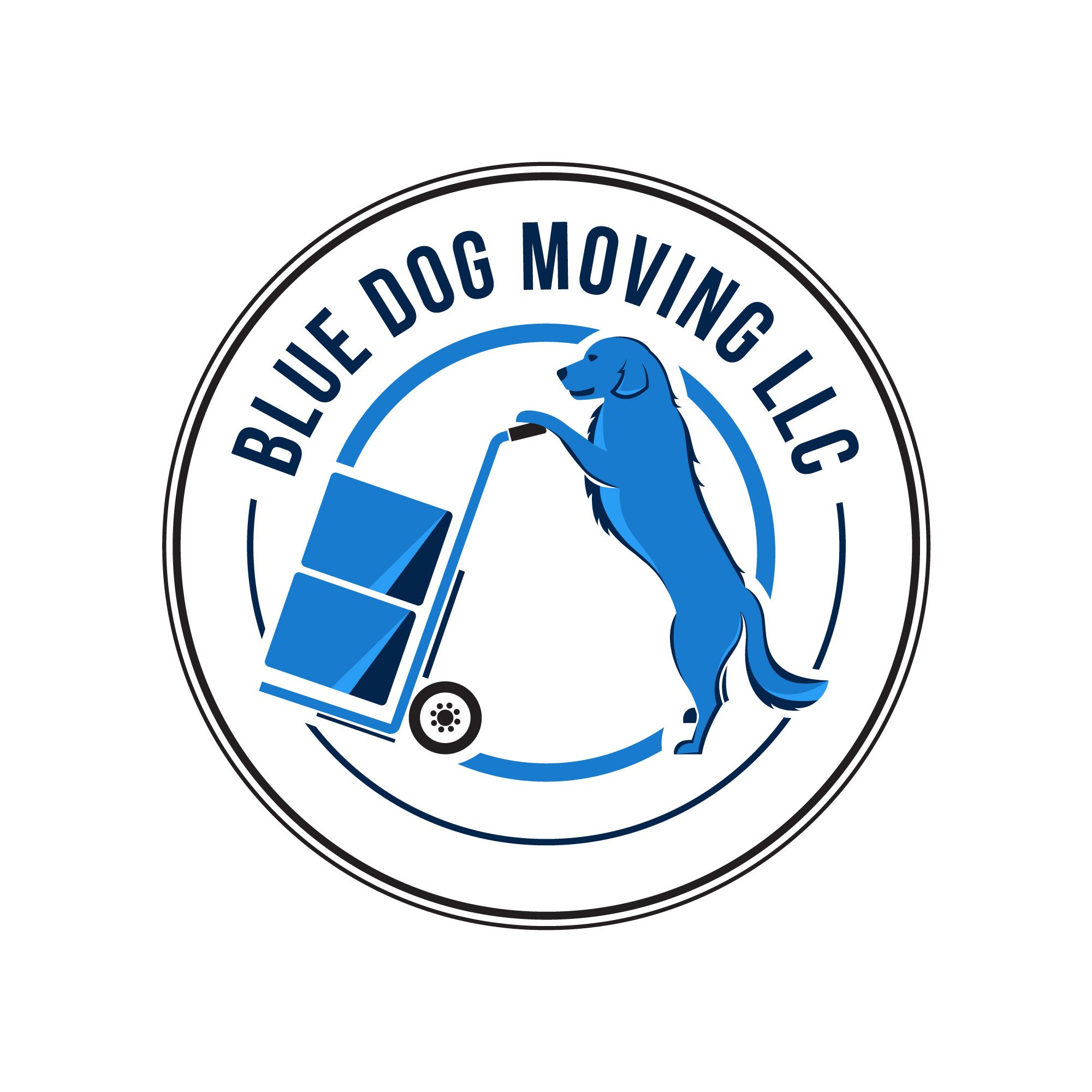 Blue Dog Moving, LLC Logo