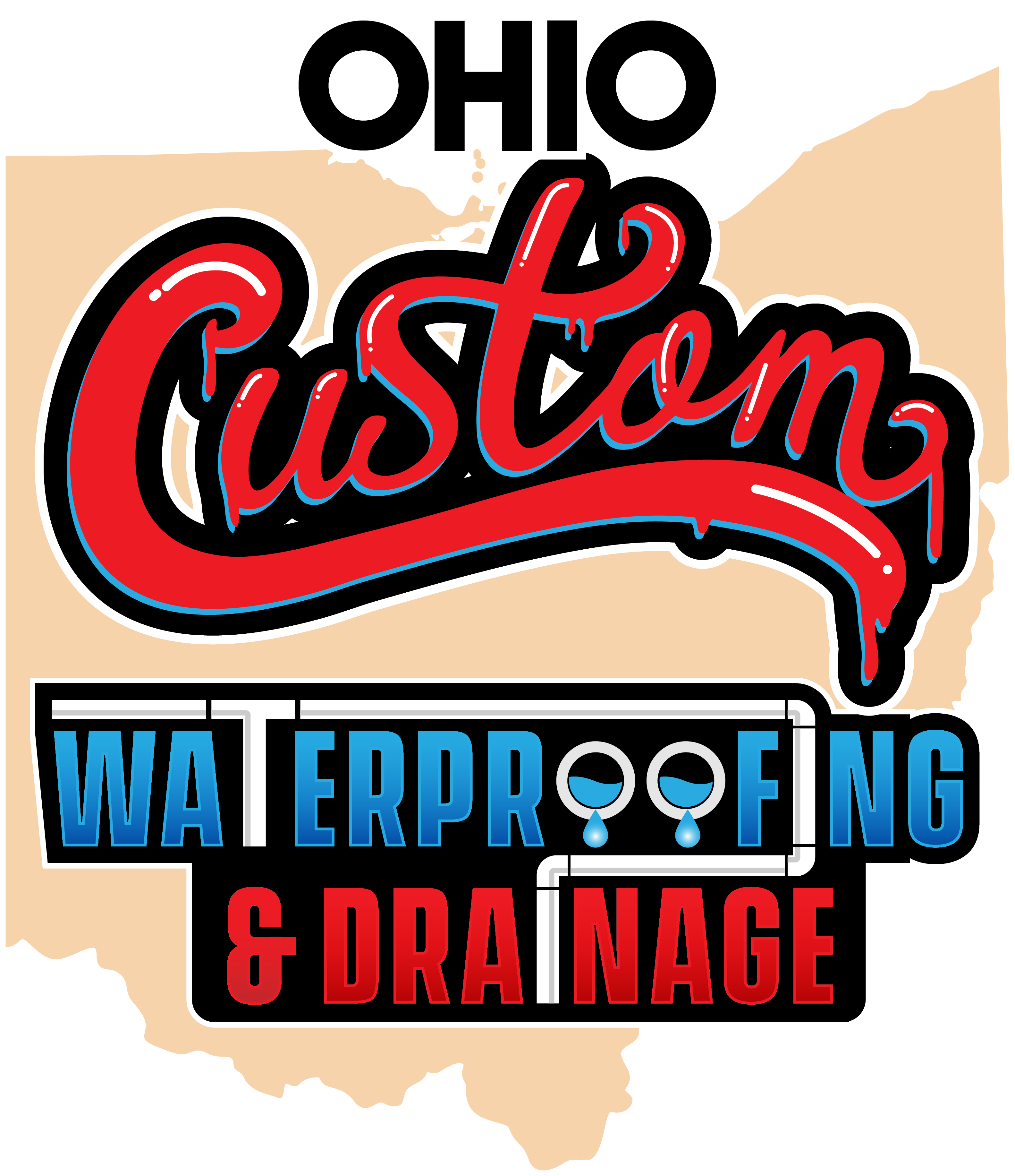 Ohio Custom Waterproofing and Drainage, LLC Logo