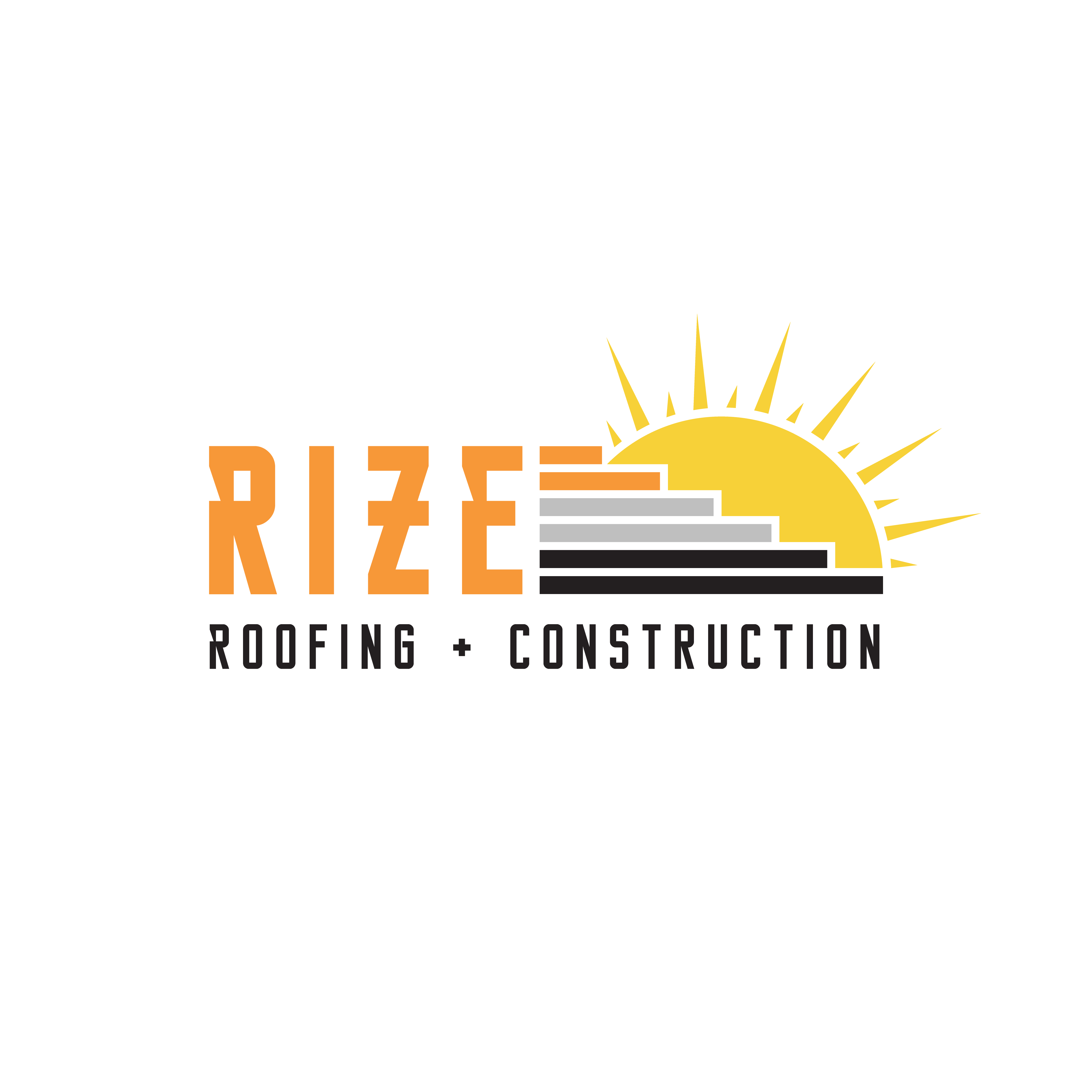 RIZE Roofing and Construction Logo