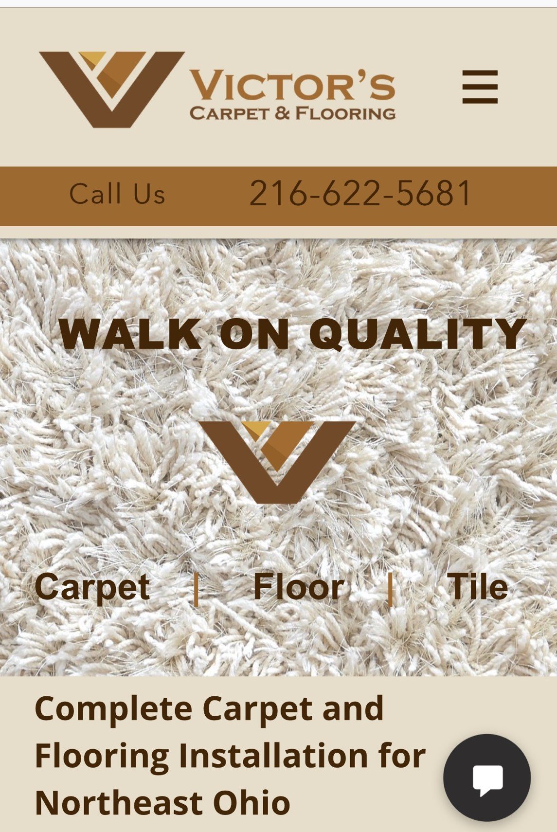 Victor's Carpet and Flooring Logo