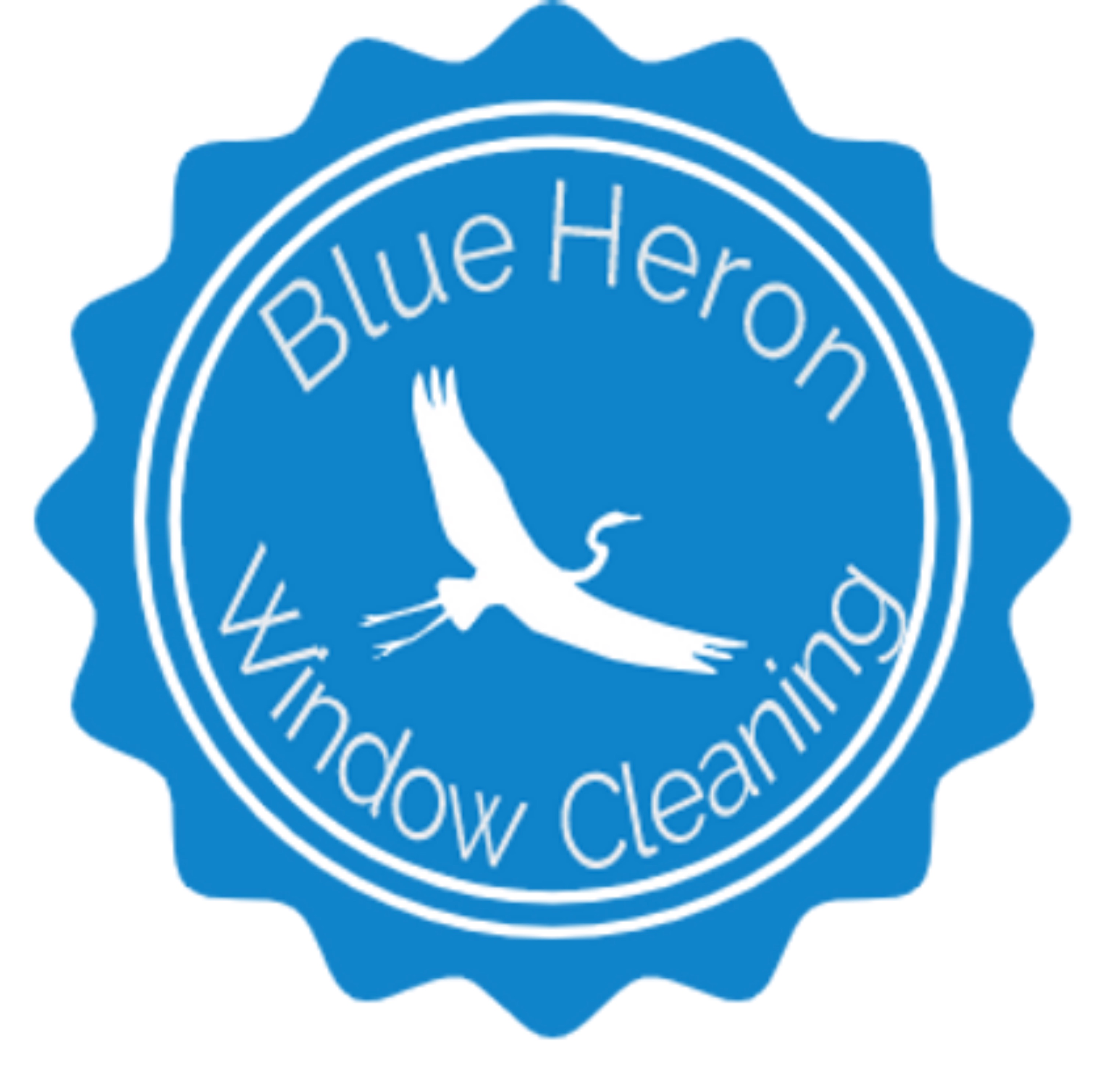 Blue Heron Window Cleaning Logo