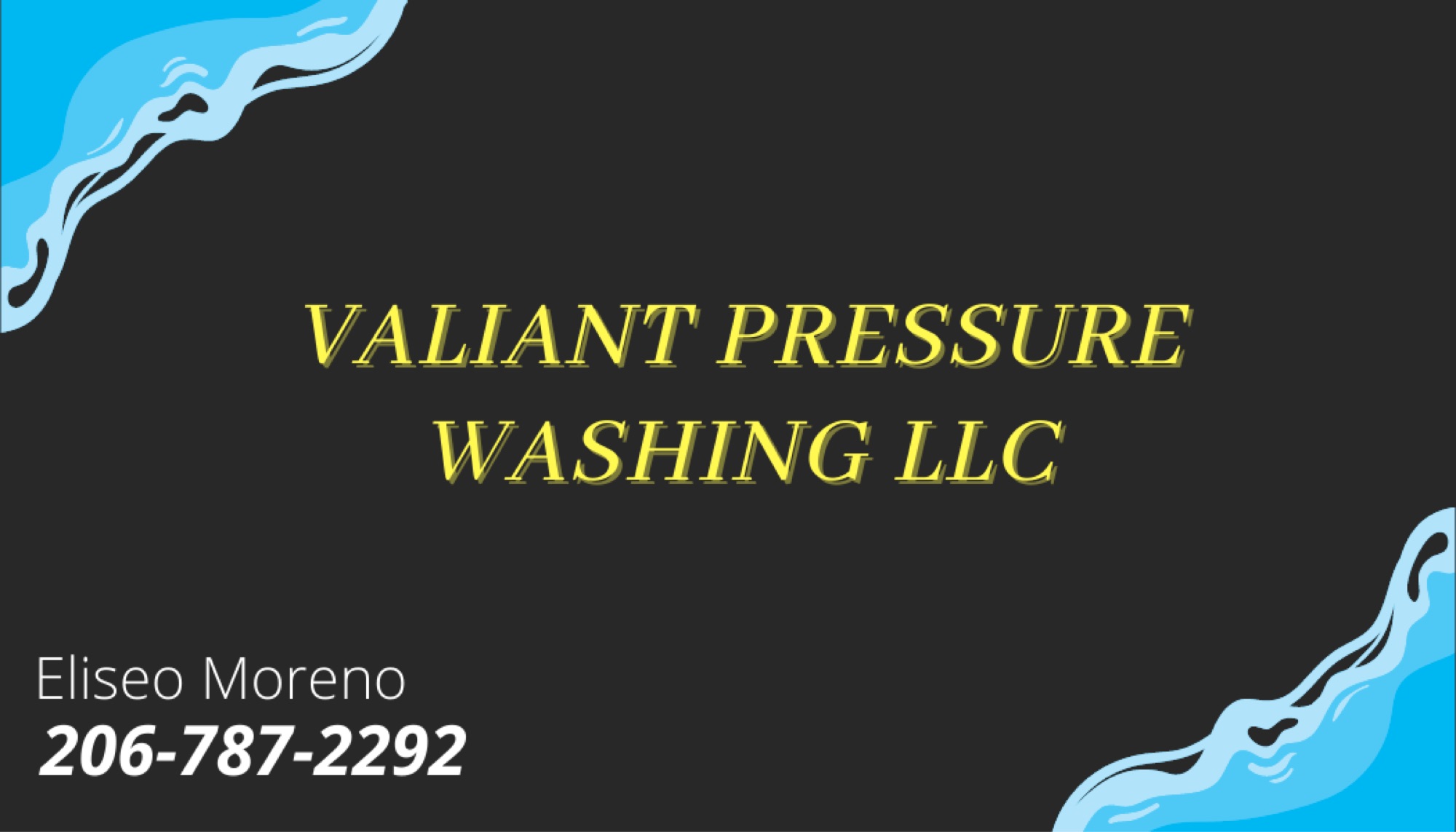 Valiant Pressure Washing Logo