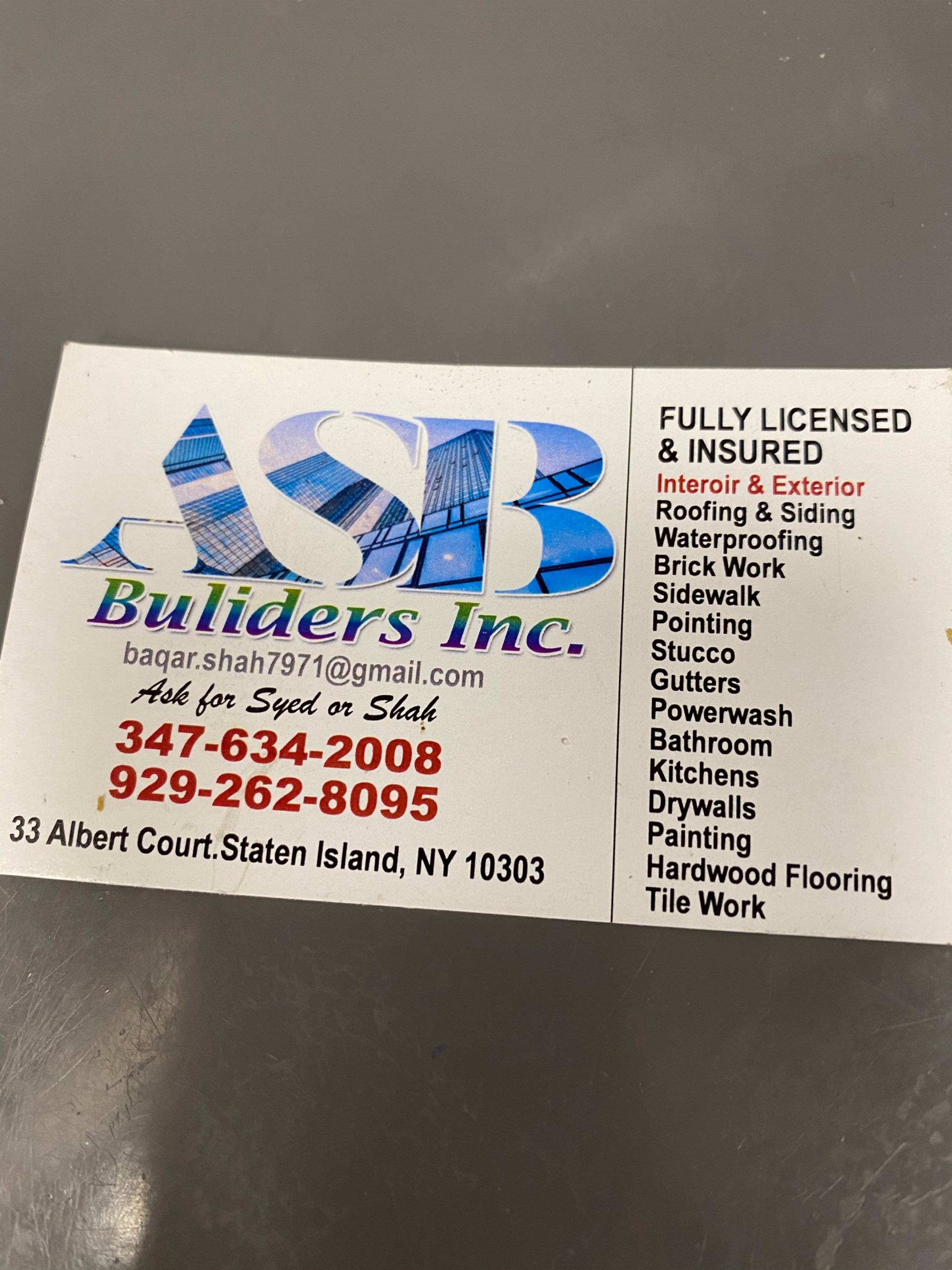 ASB Builders, Inc. Logo