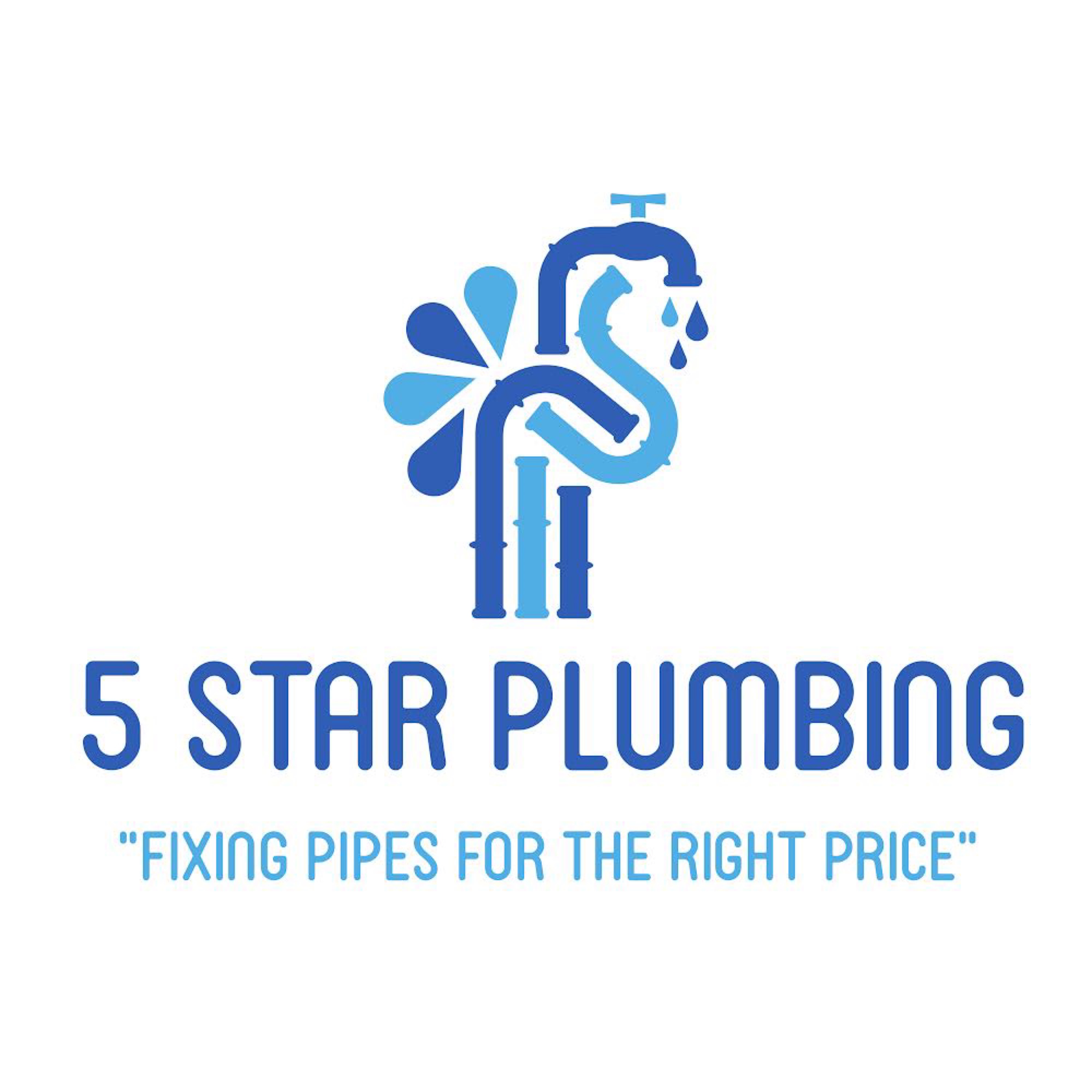 5 Star Plumbing and Drains Logo