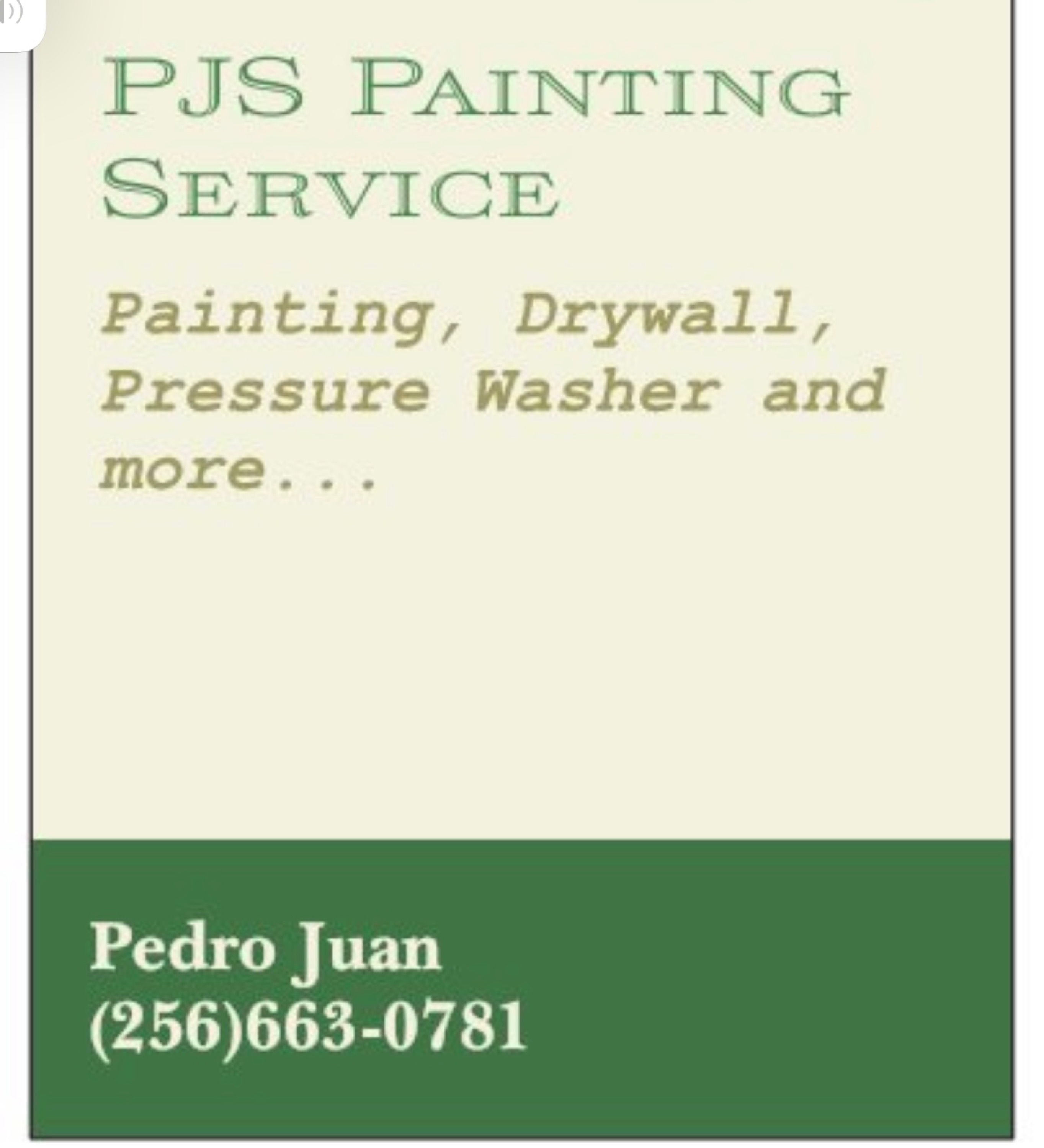 PJs Painting Service Logo