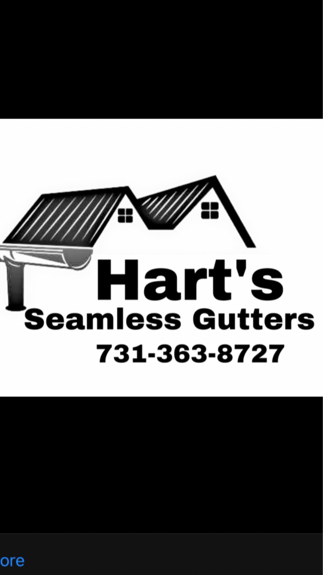 Harts Seamless Gutters Logo