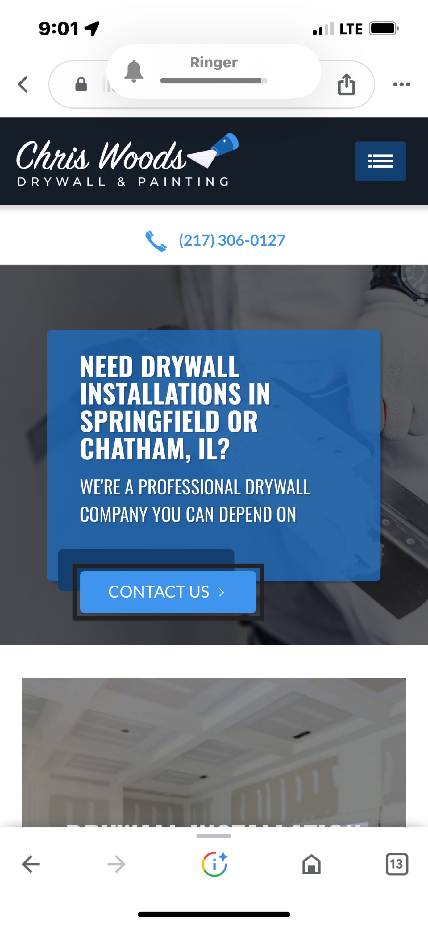 Woods Drywall & Painting Logo