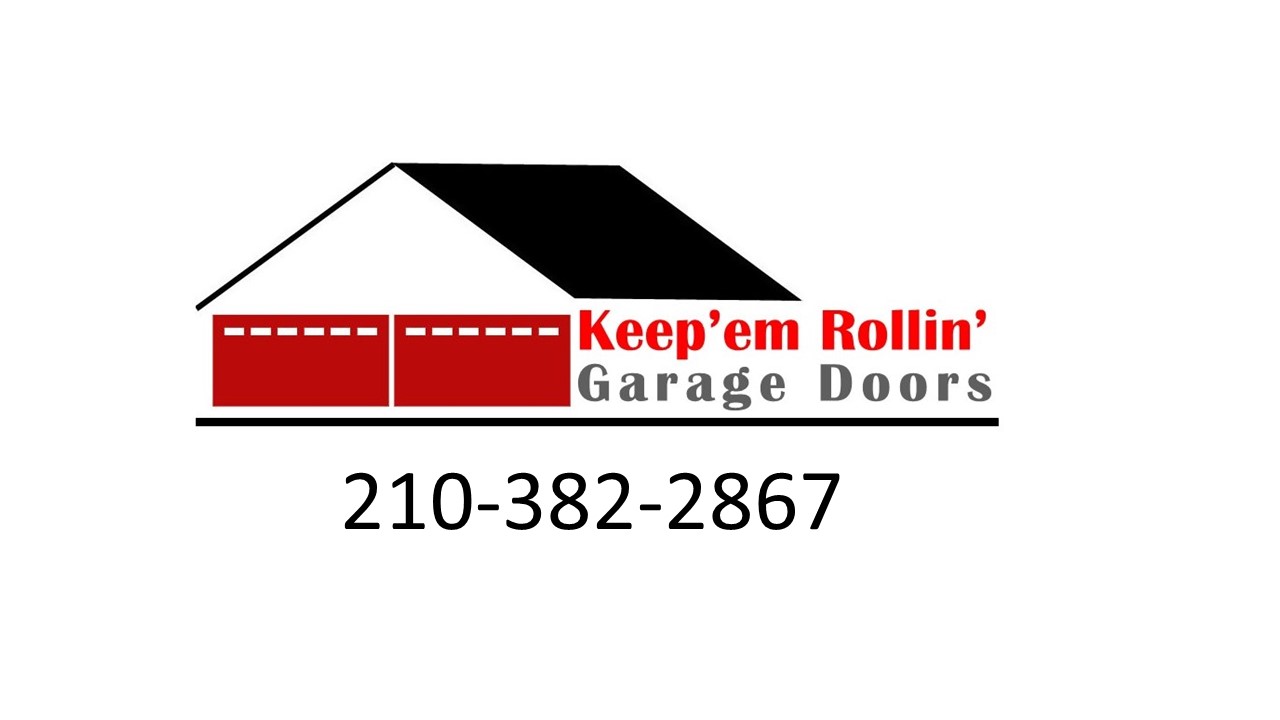 Keep'em Rollin' Garage Doors Logo