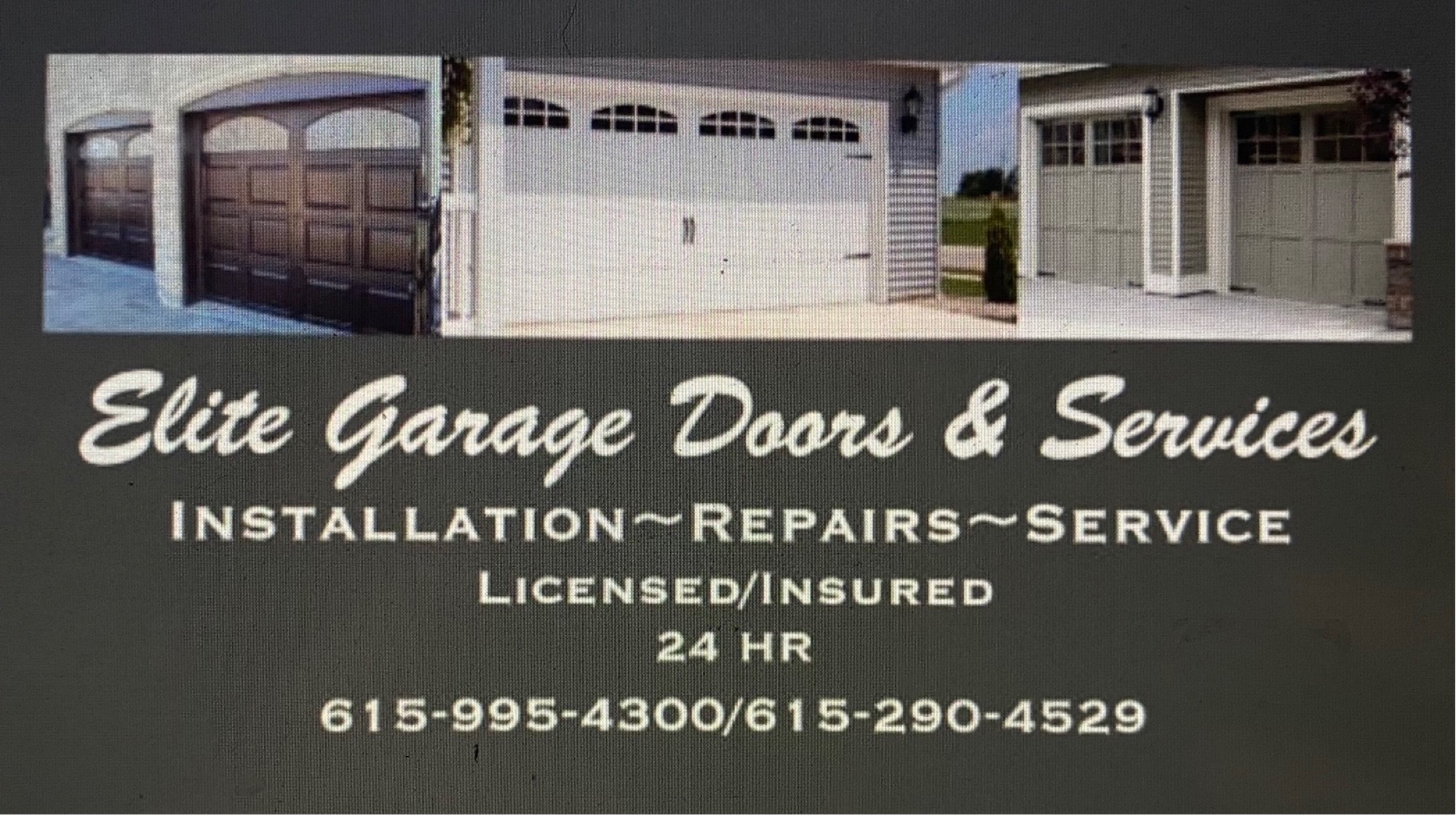 Elite Garage Doors & Services Logo