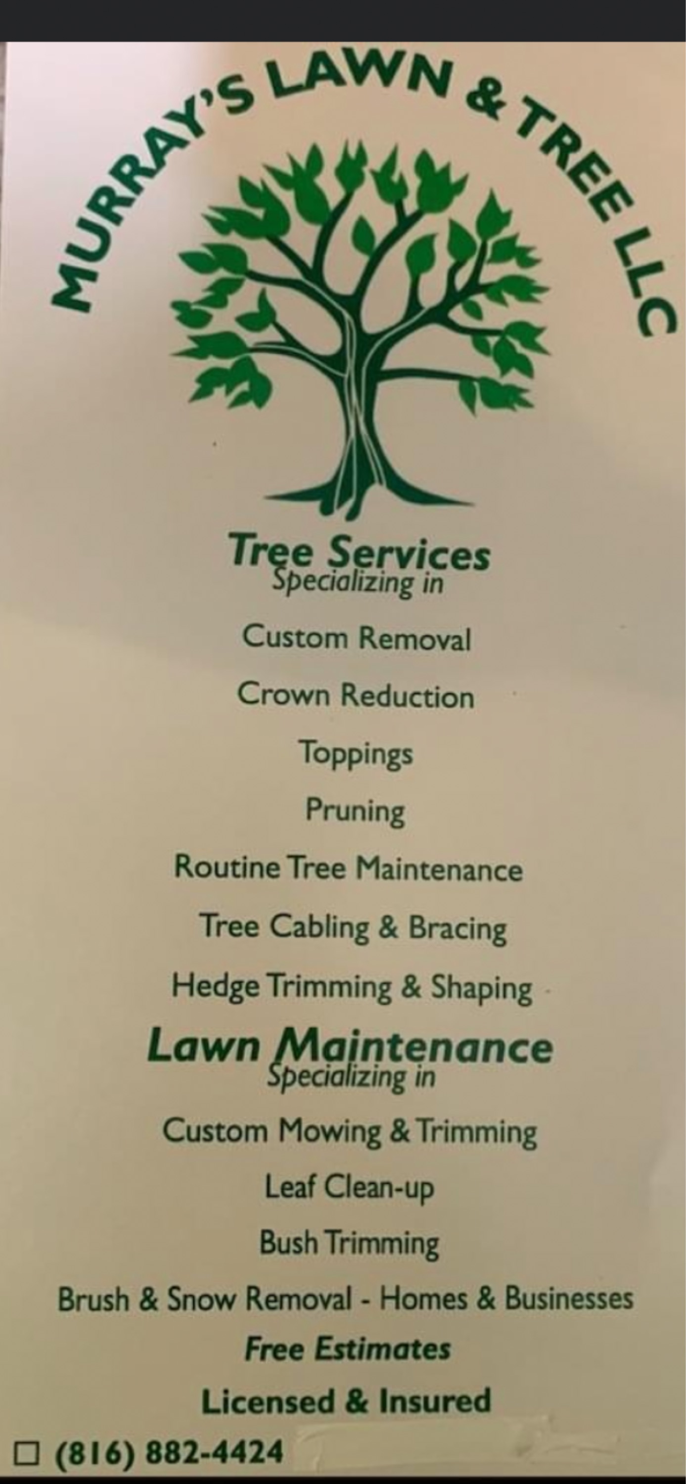 Murray's Lawn And Tree Logo