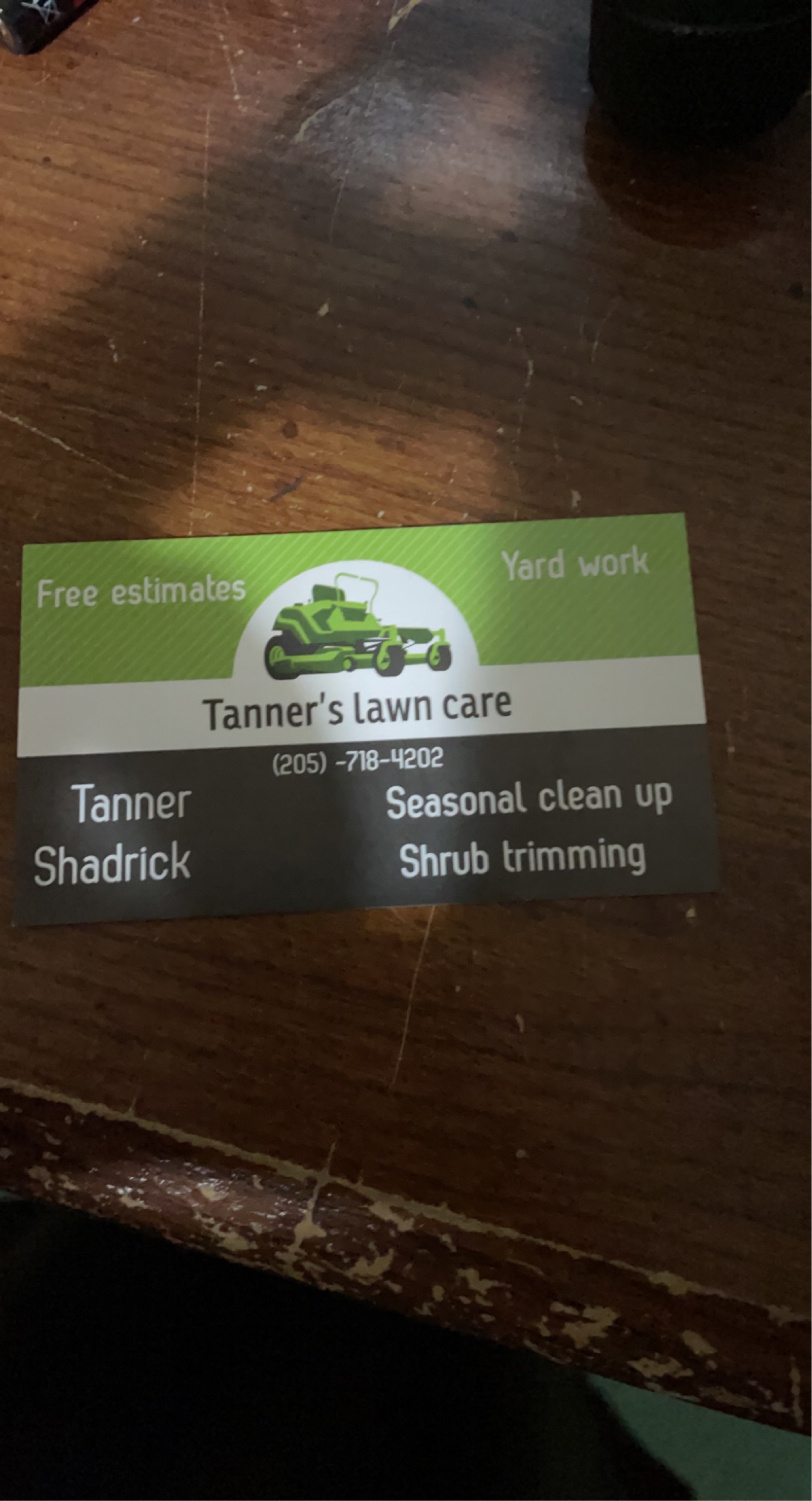 Tanners Lawn Care Logo