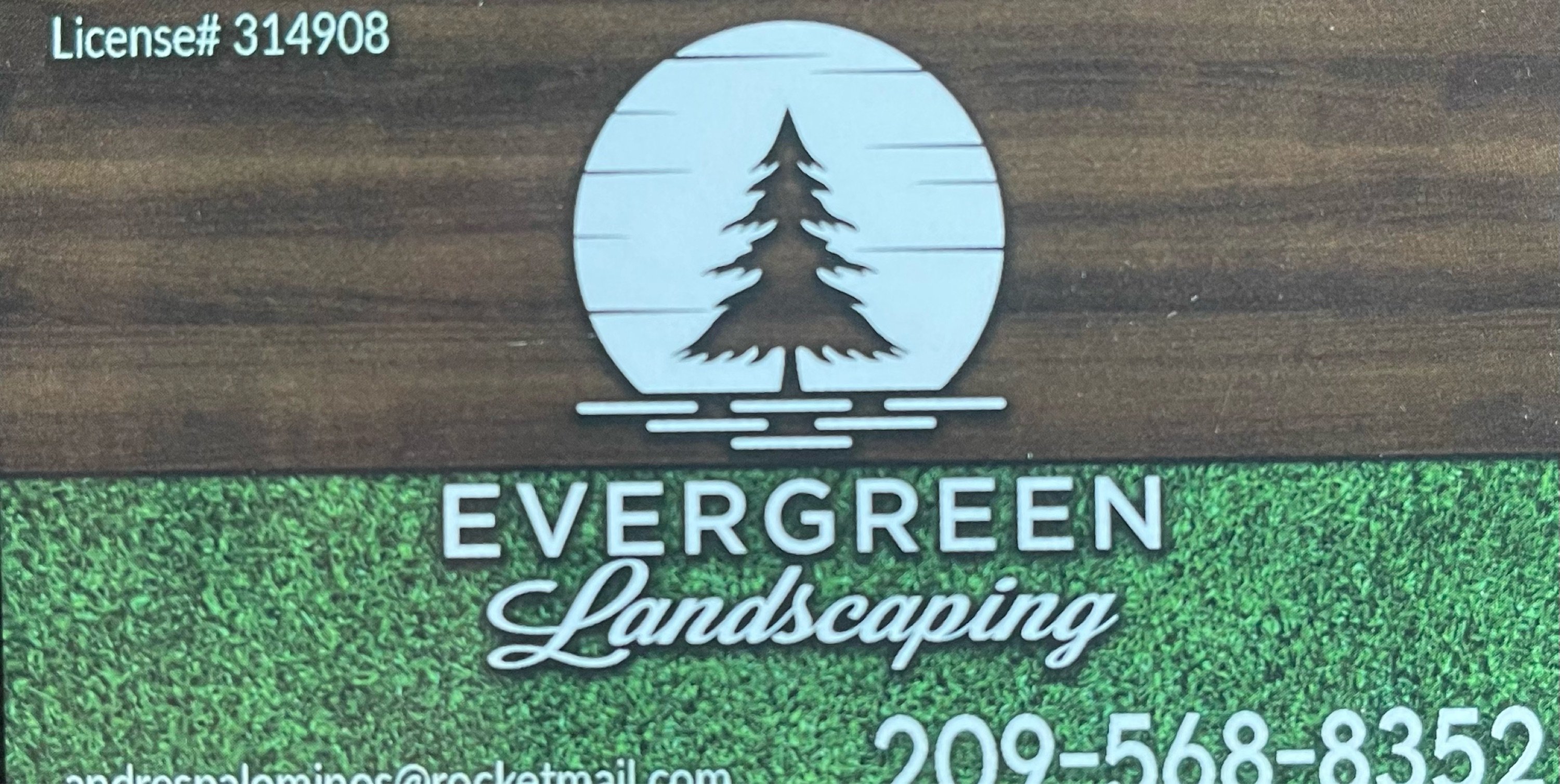 Evergreen Landscaping - Unlicensed Contractor Logo