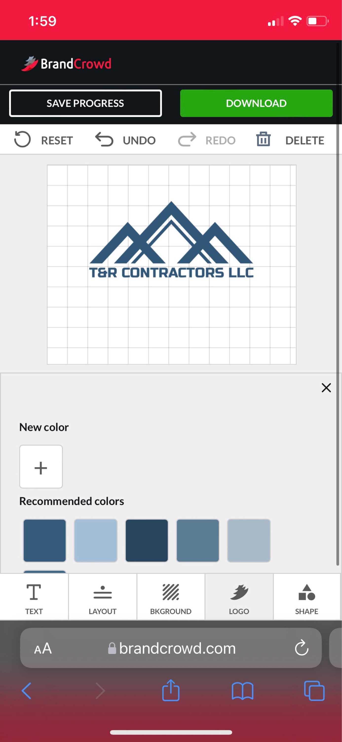 T&R Contractors Logo