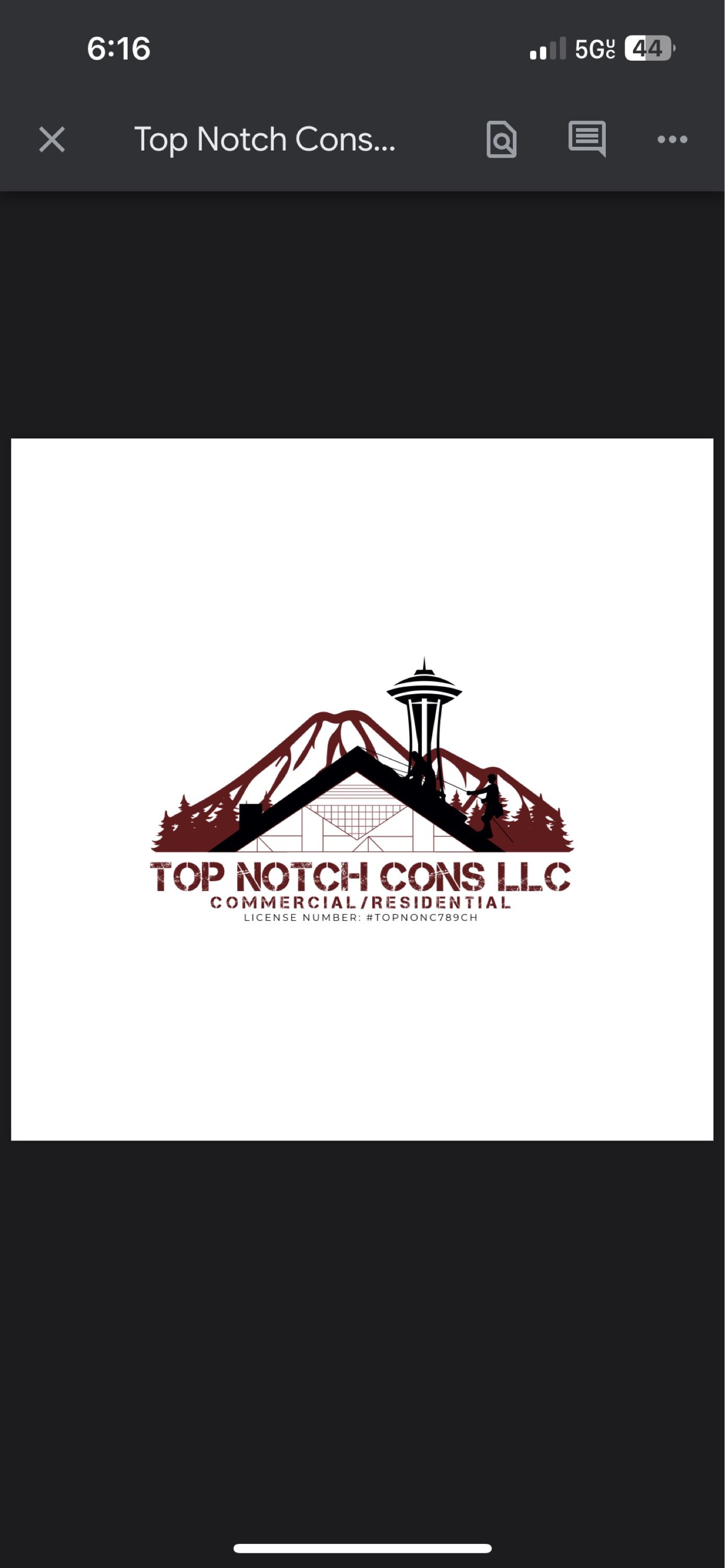 Top Notch Cons, LLC Logo