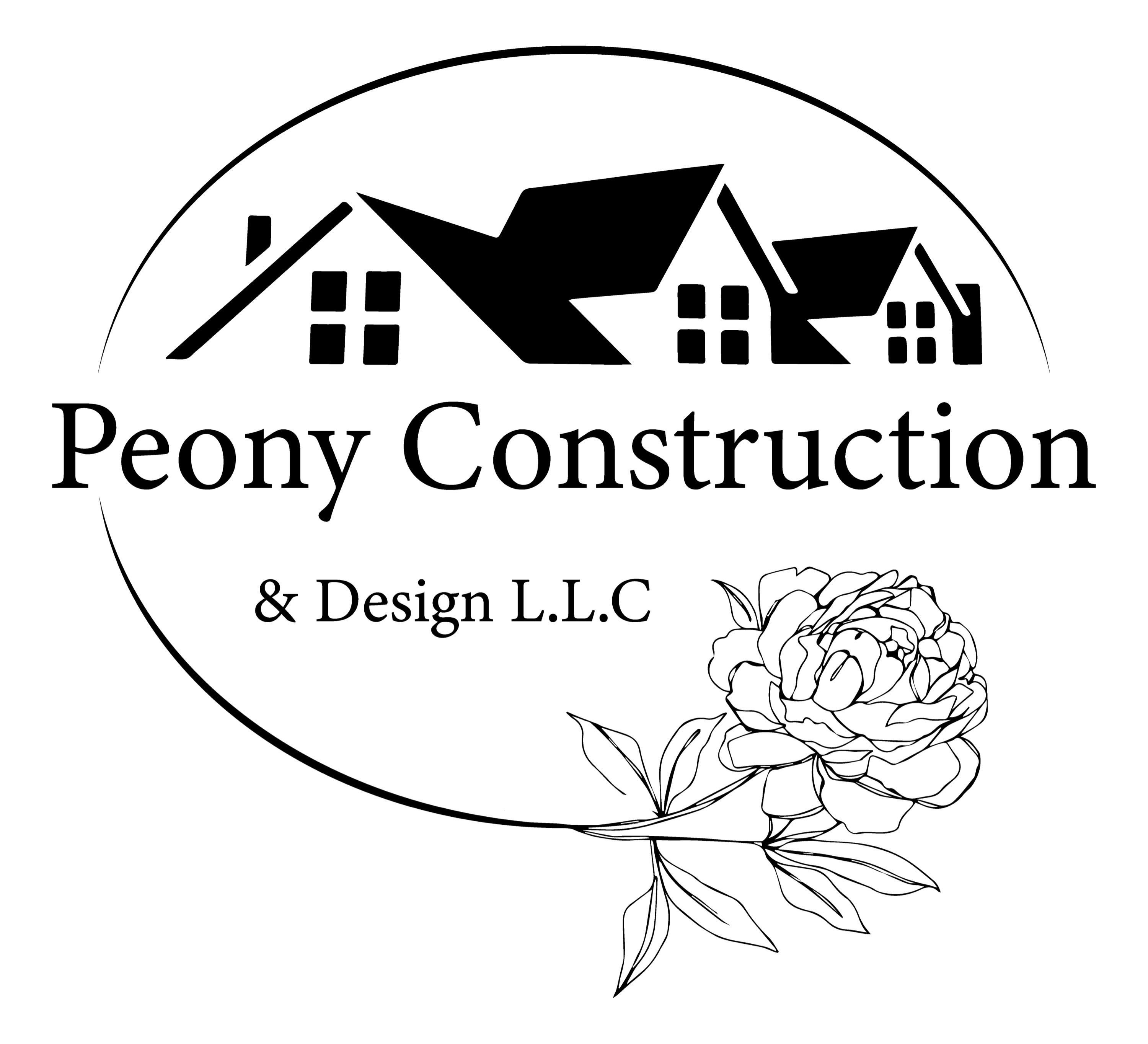 Peony Construction & Design, LLC Logo