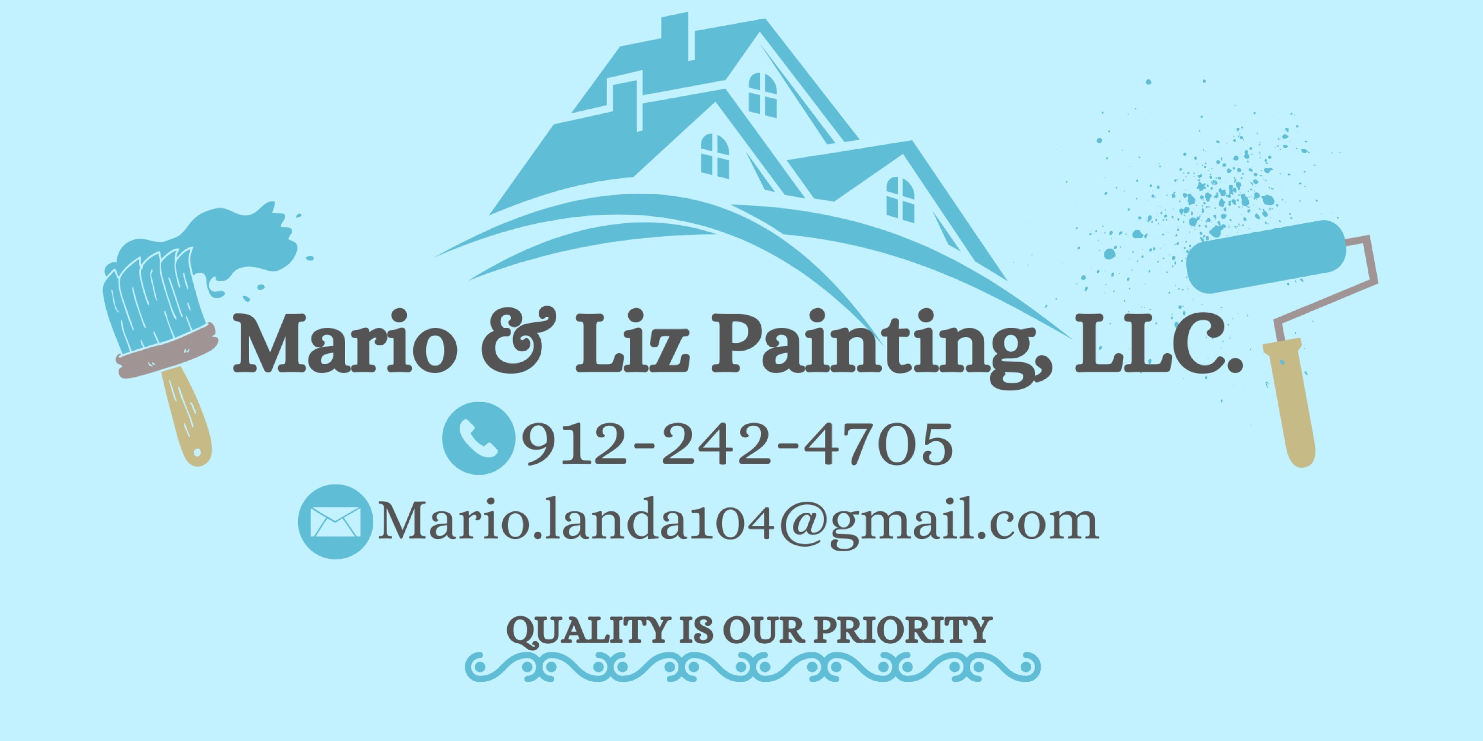 Mario & Liz Painting Logo