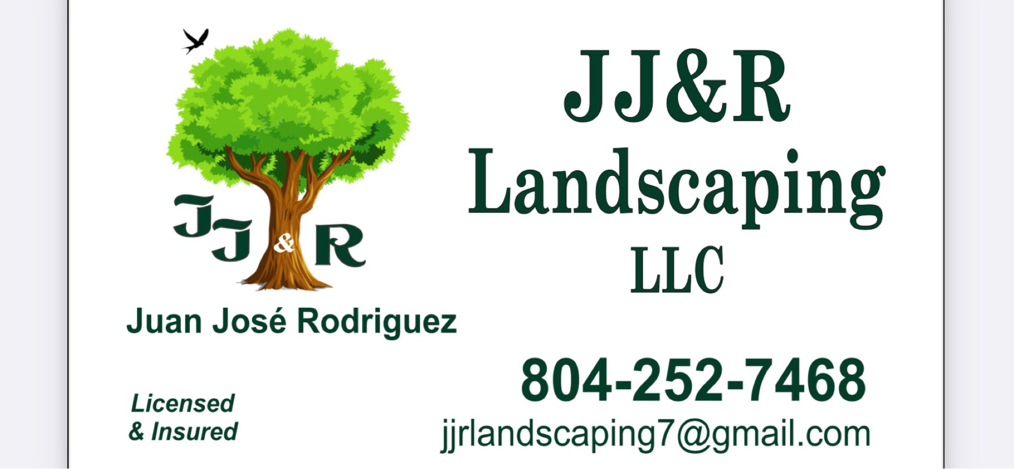 JJ & R Landscaping Logo