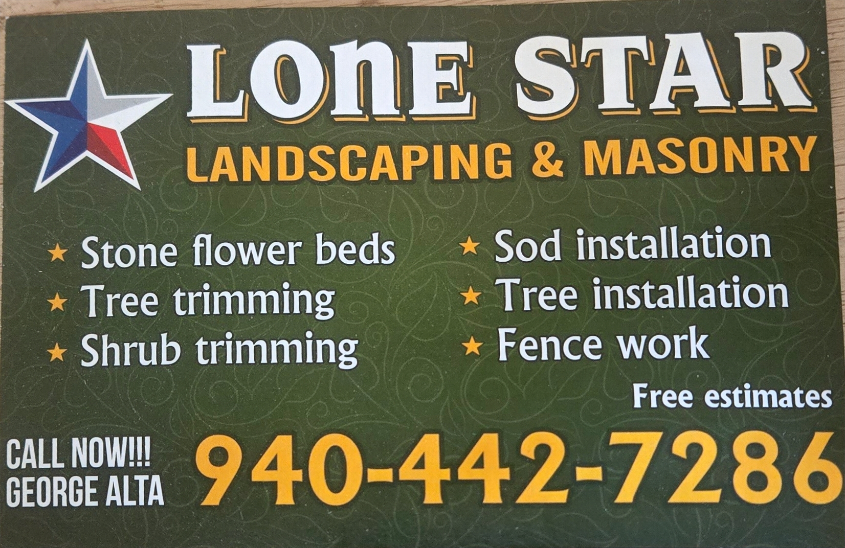 Lone Star Landscaping Logo