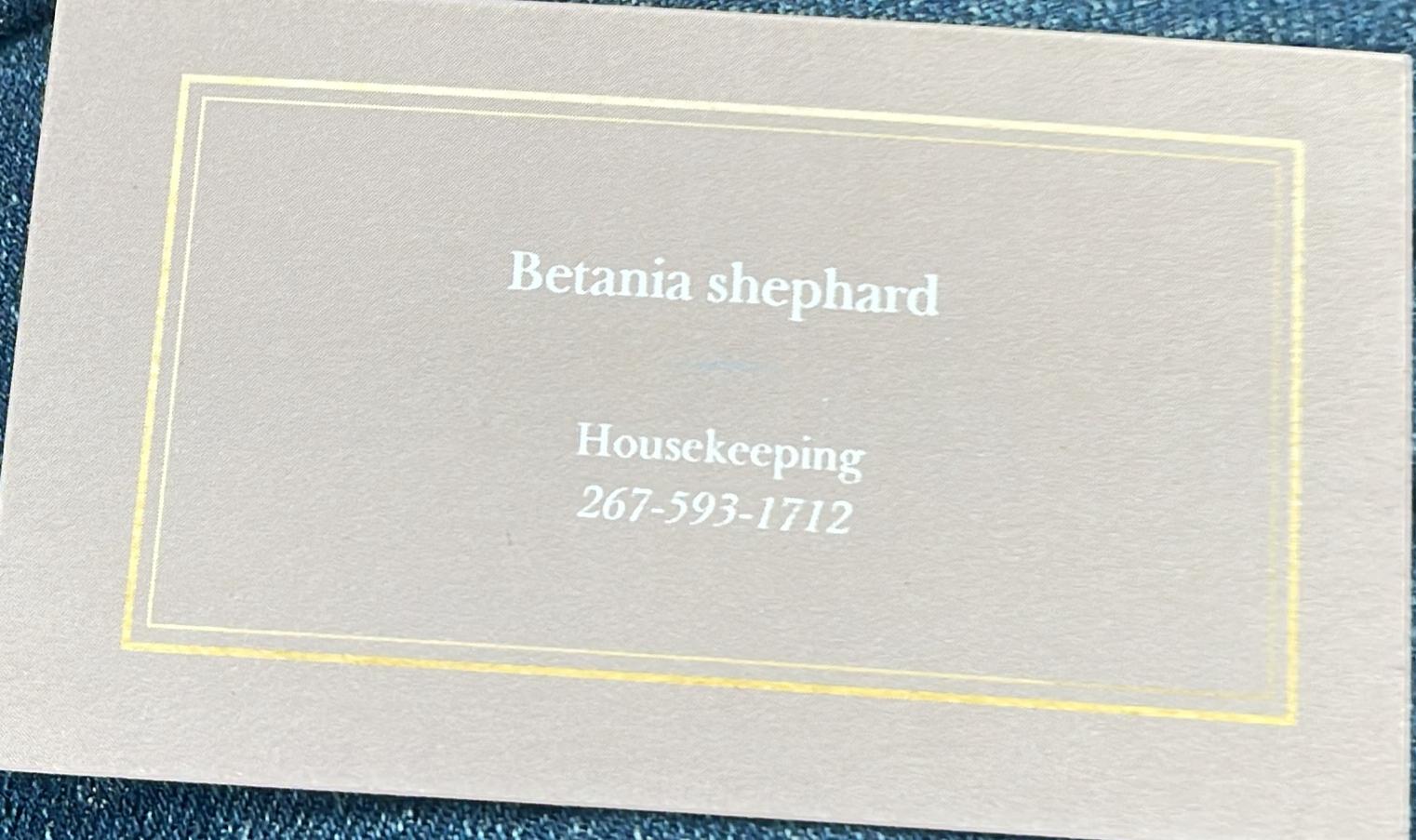 Betania's Cleaning Services Logo
