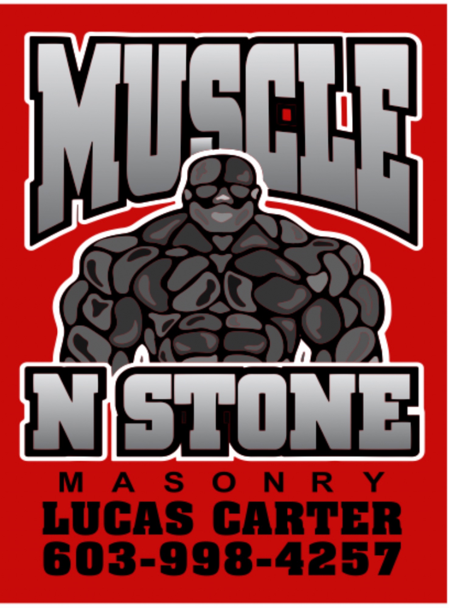 Muscle N Stone Masonry Logo