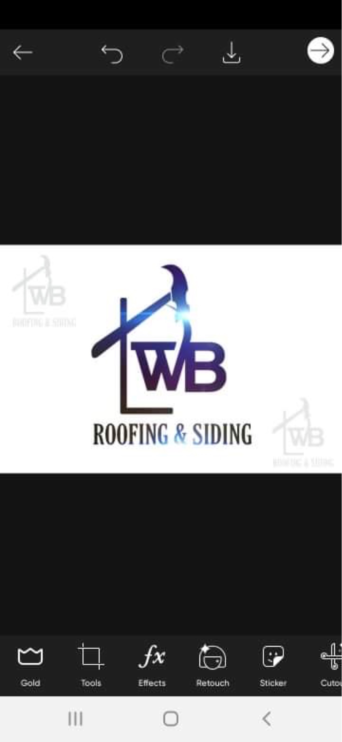 WB Roofing & Siding Logo