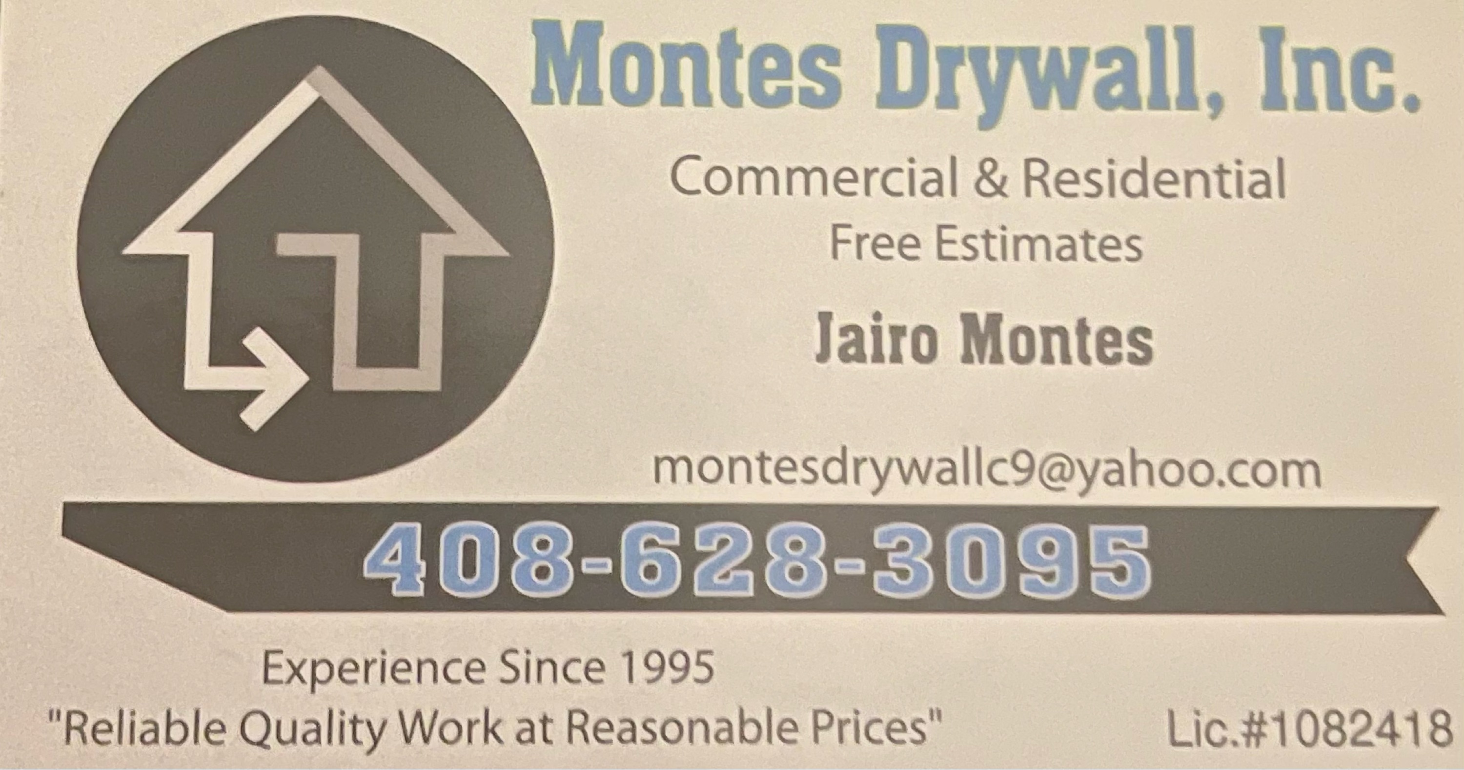 Montes Drywall, Inc. Logo