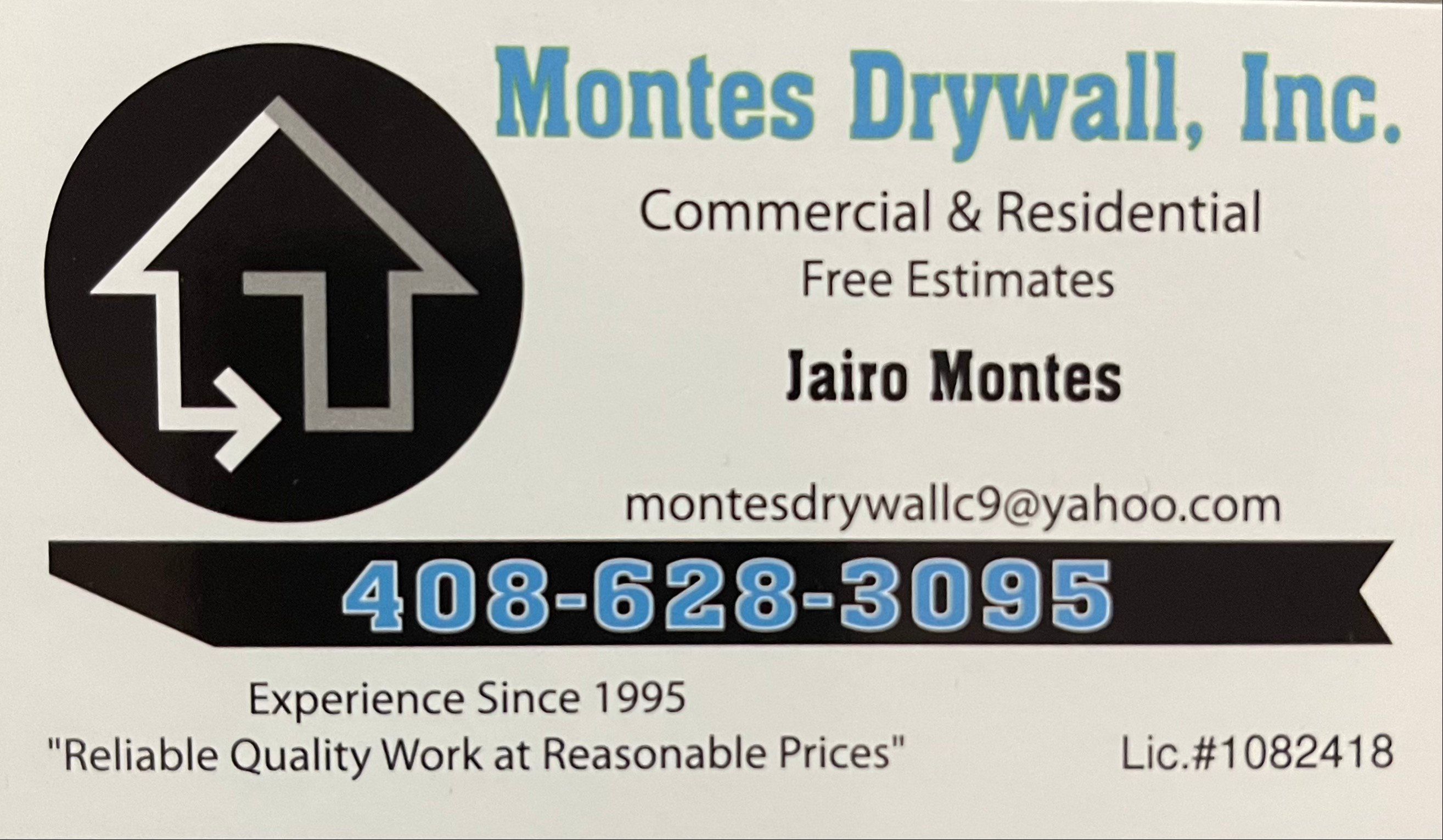 Montes Drywall, Inc. Logo