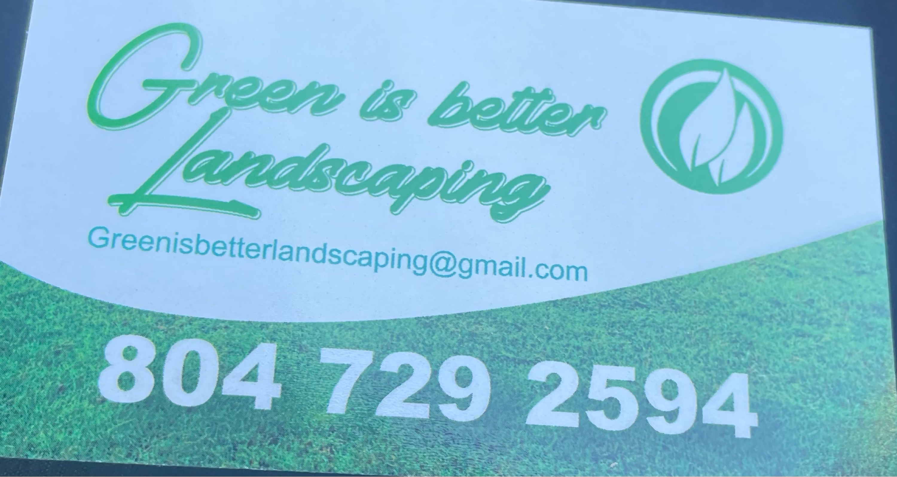 Green Is Better Landscaping LLC Logo