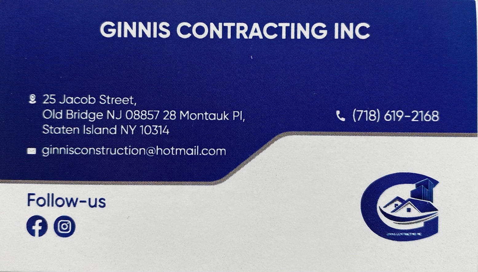 Ginnis Contracting Inc. Logo