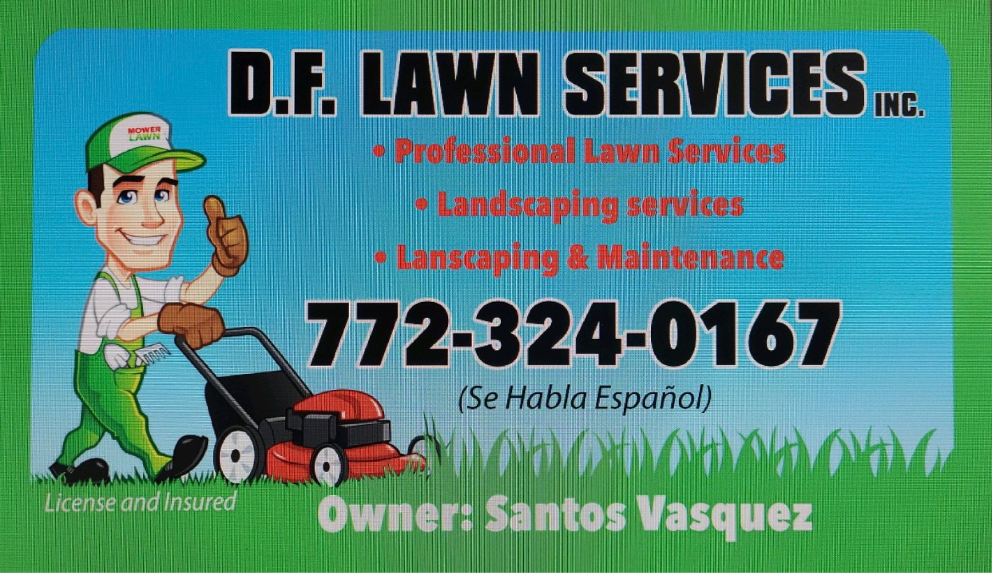 D.F. Lawn Services IMC Logo