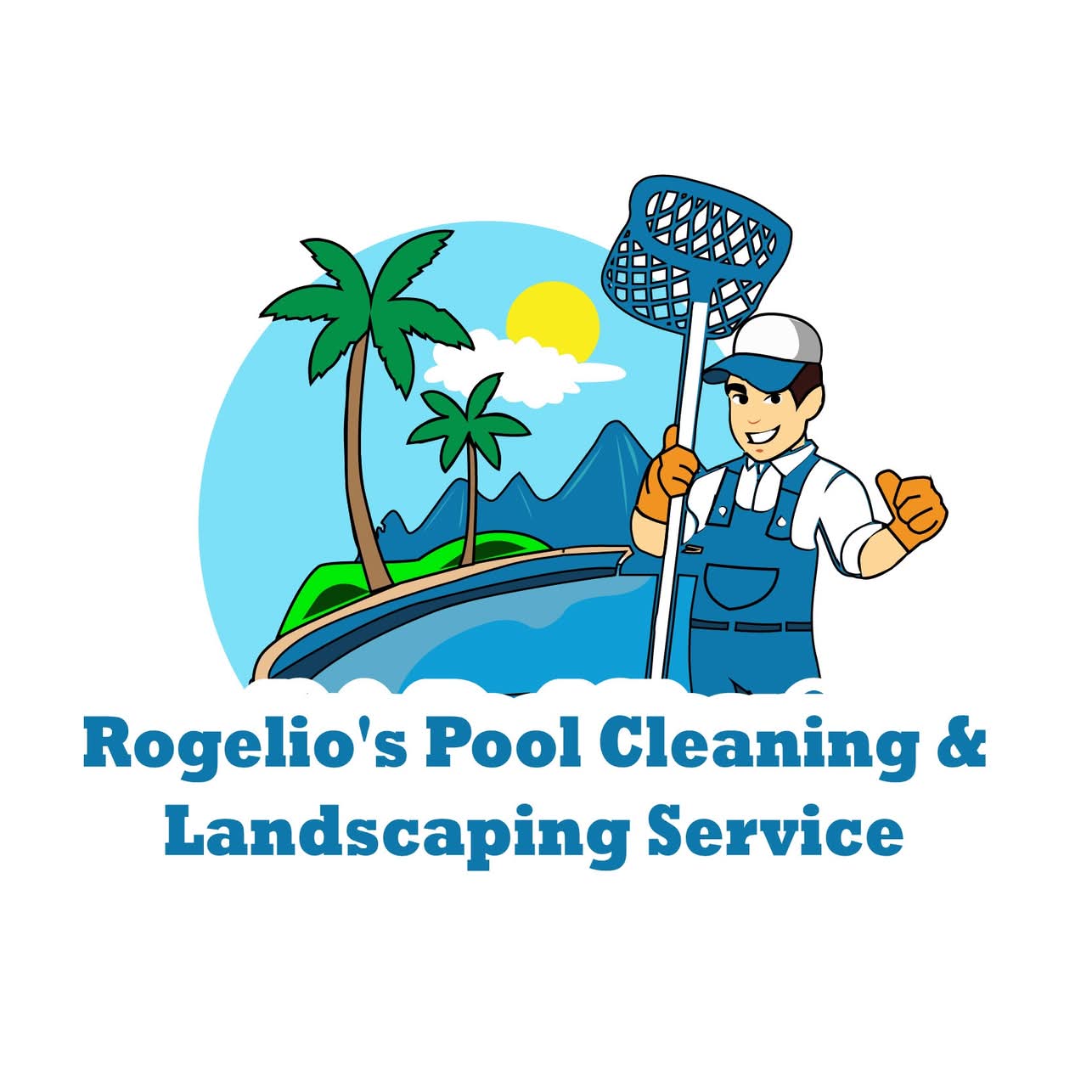 Rogelio Pool Cleaning Service Logo