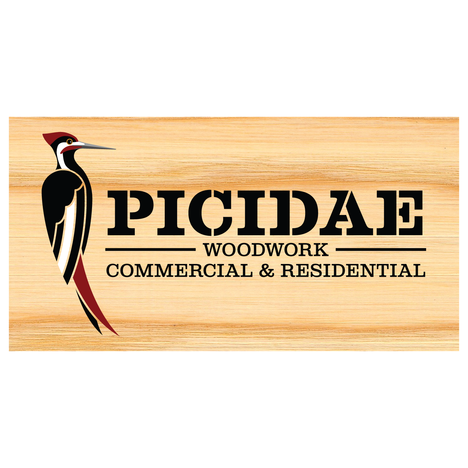 Picidae Woodwork Logo