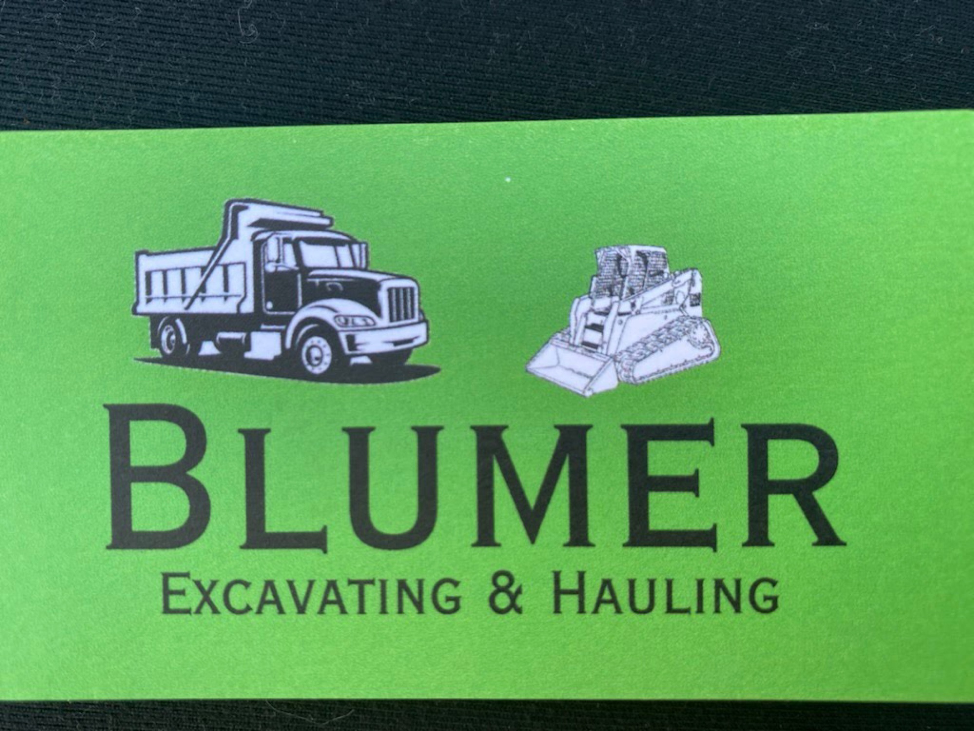 Blumer Excavation and Hauling, LLC Logo