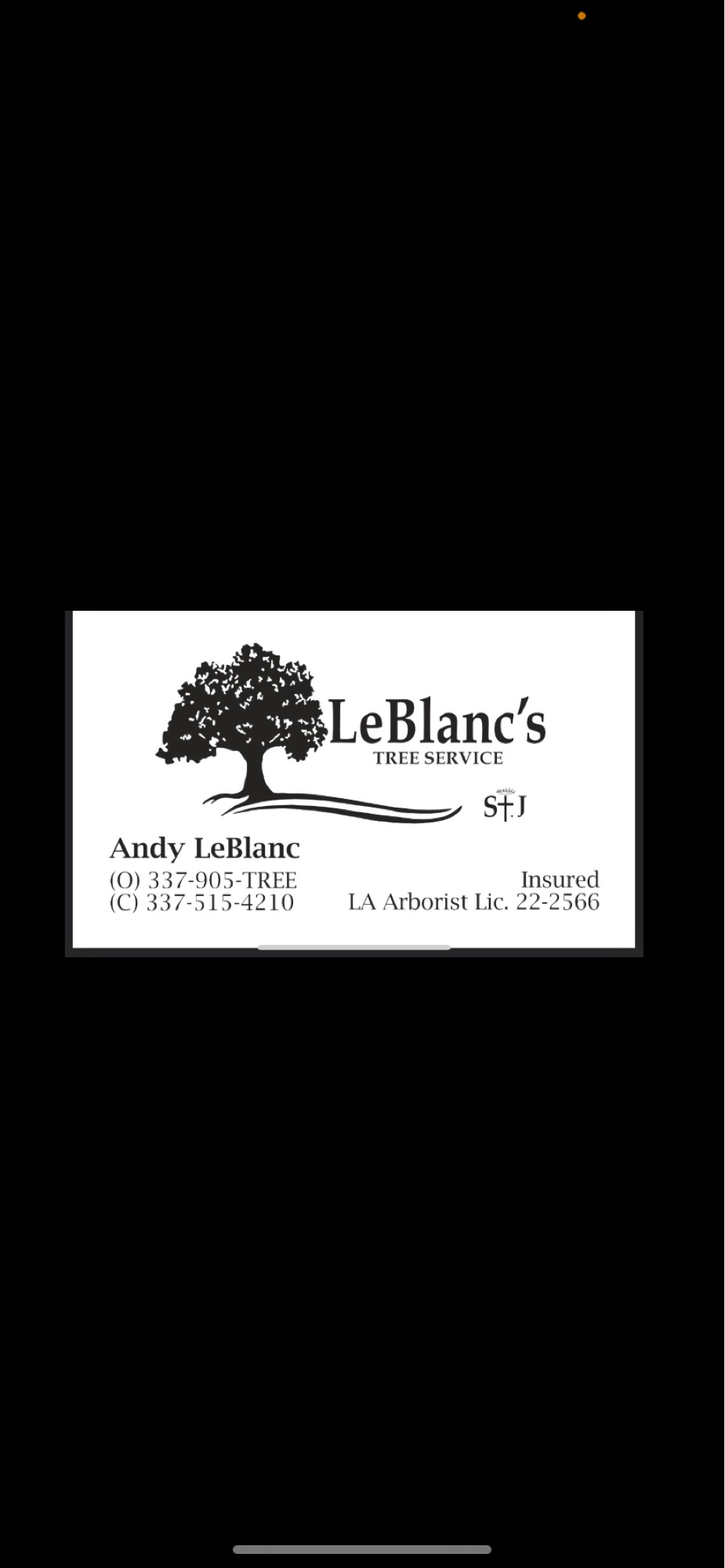 LeBlanc's Tree Service, LLC Logo