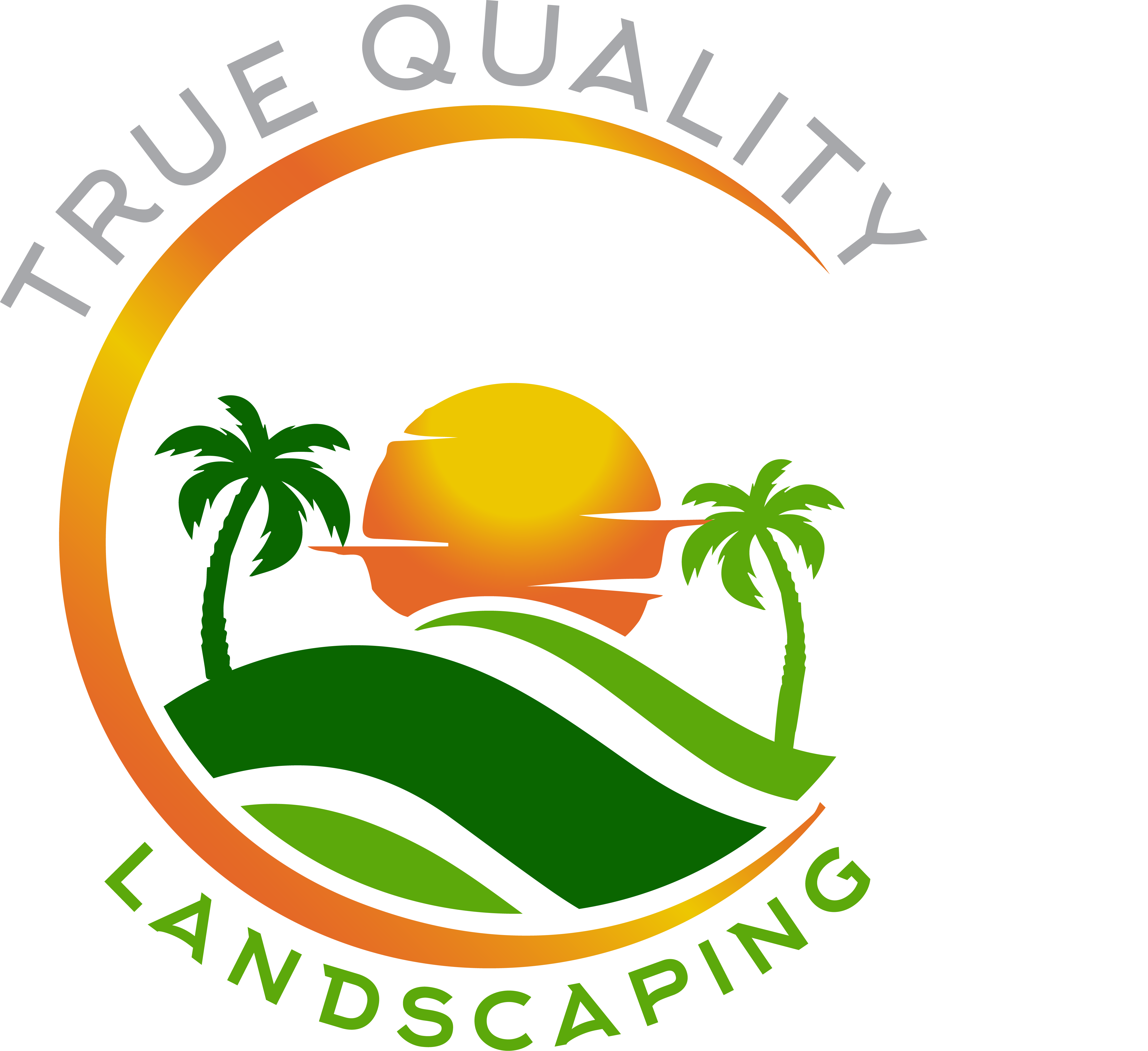 True Quality  Landscaping Logo