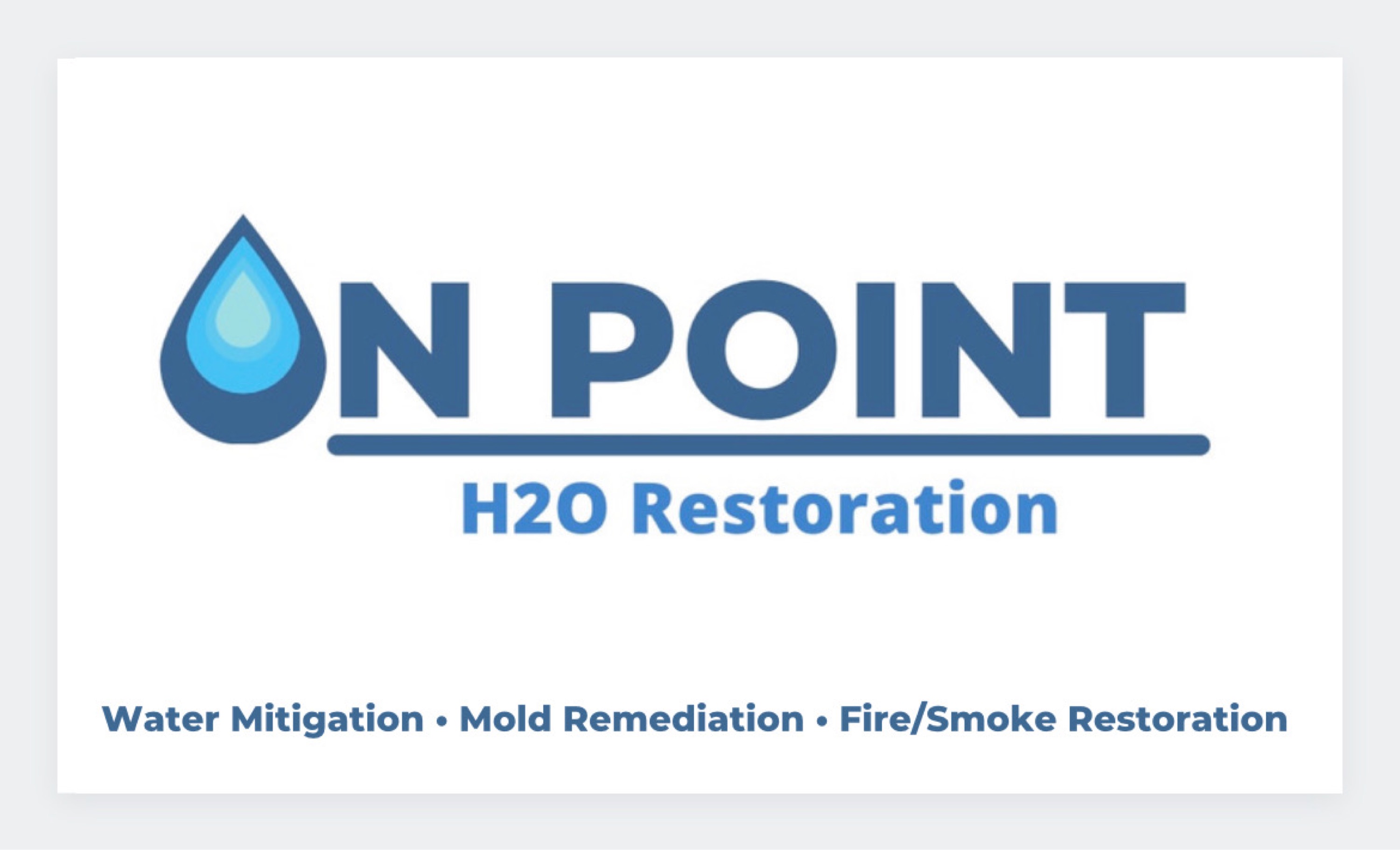On Point H2O Restoration Logo