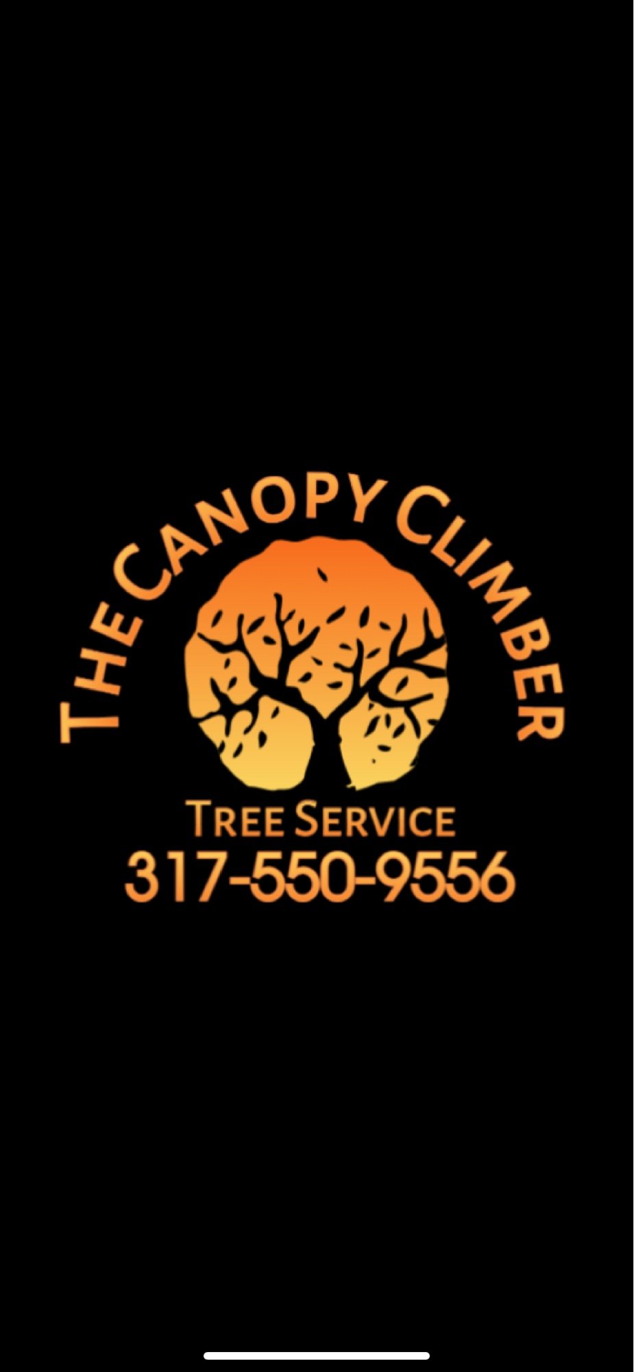 The Canopy Climber Tree Service Logo