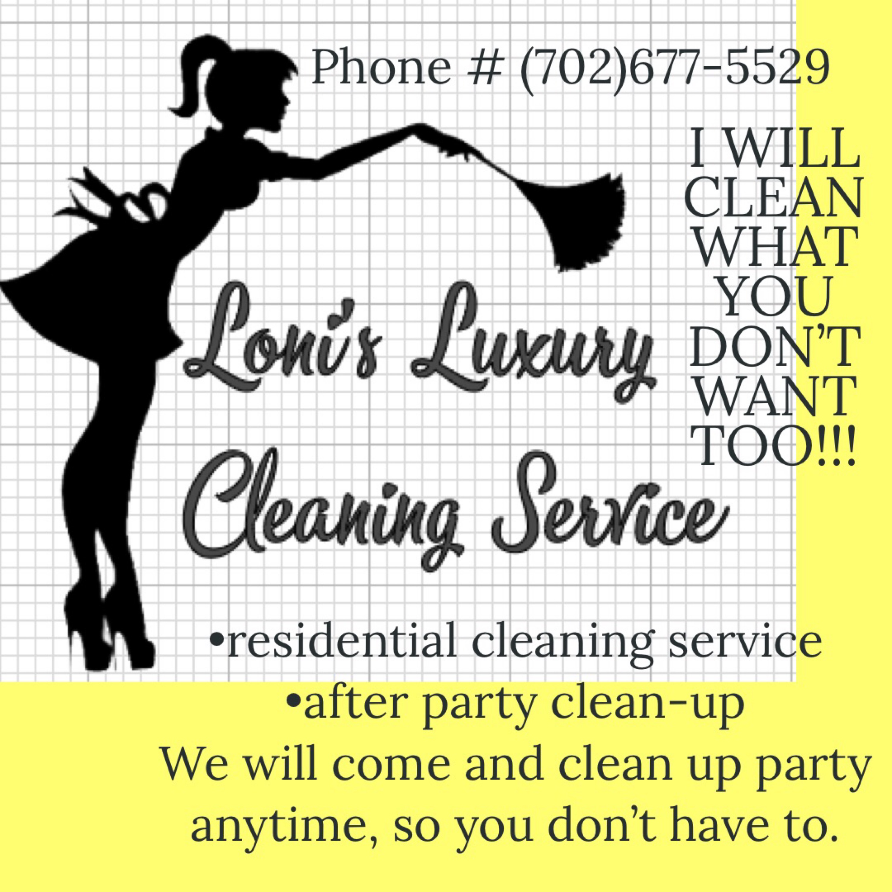 Loni's Luxury Cleaning Service Logo