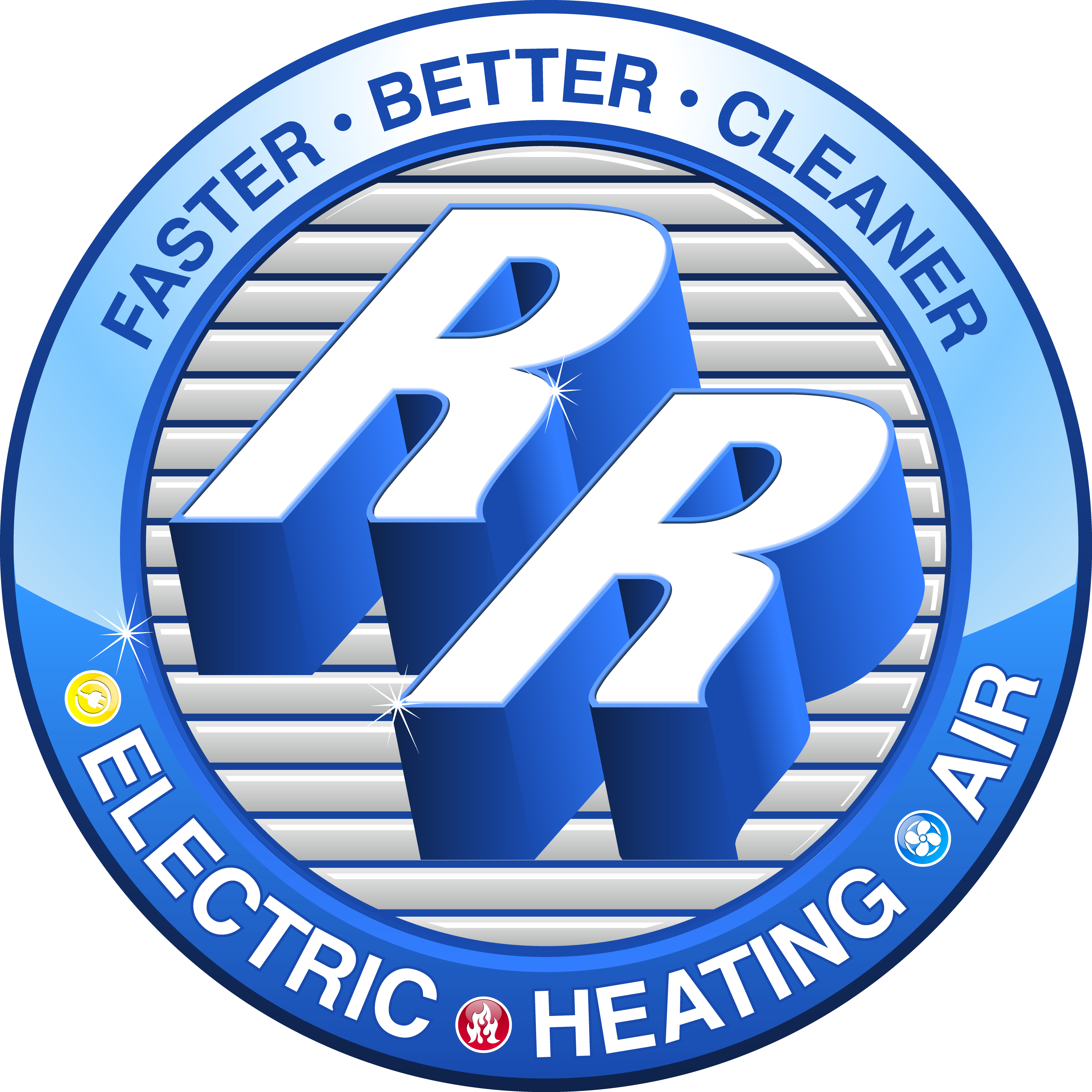 R R Electric Heating & Air Logo