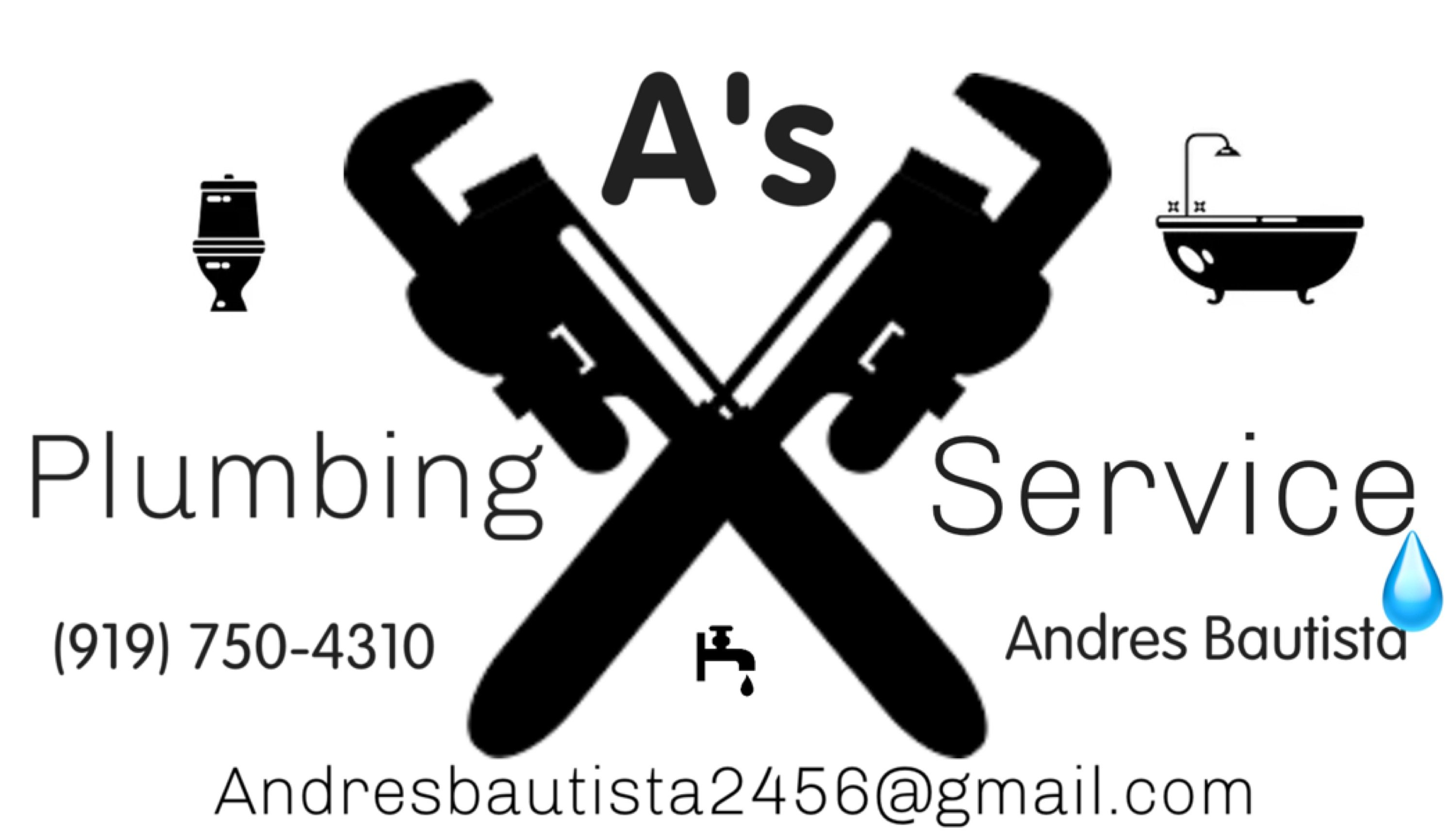 A's Plumbing Service Logo