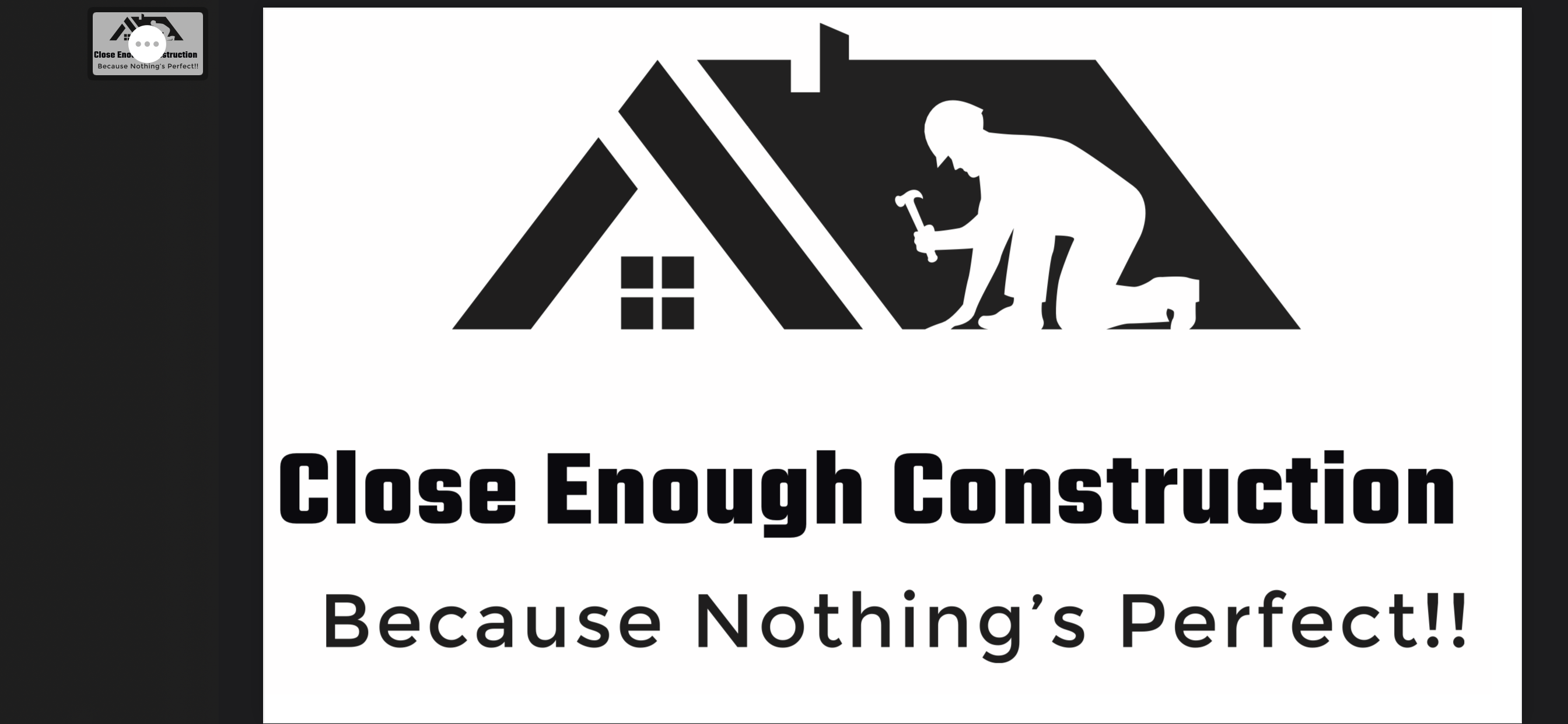 Close Enough Construction, LLC Logo