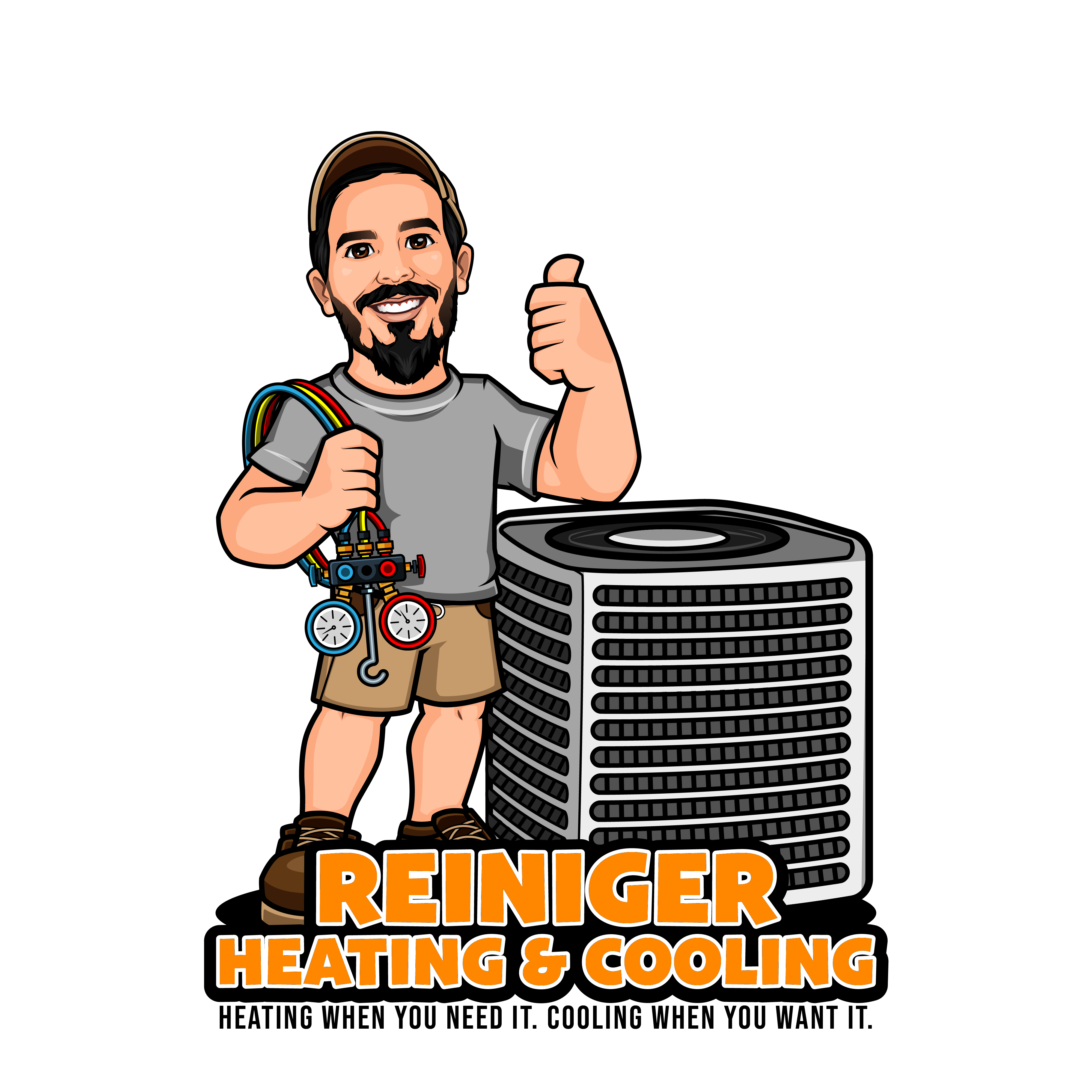 Reiniger Heating and Cooling Logo