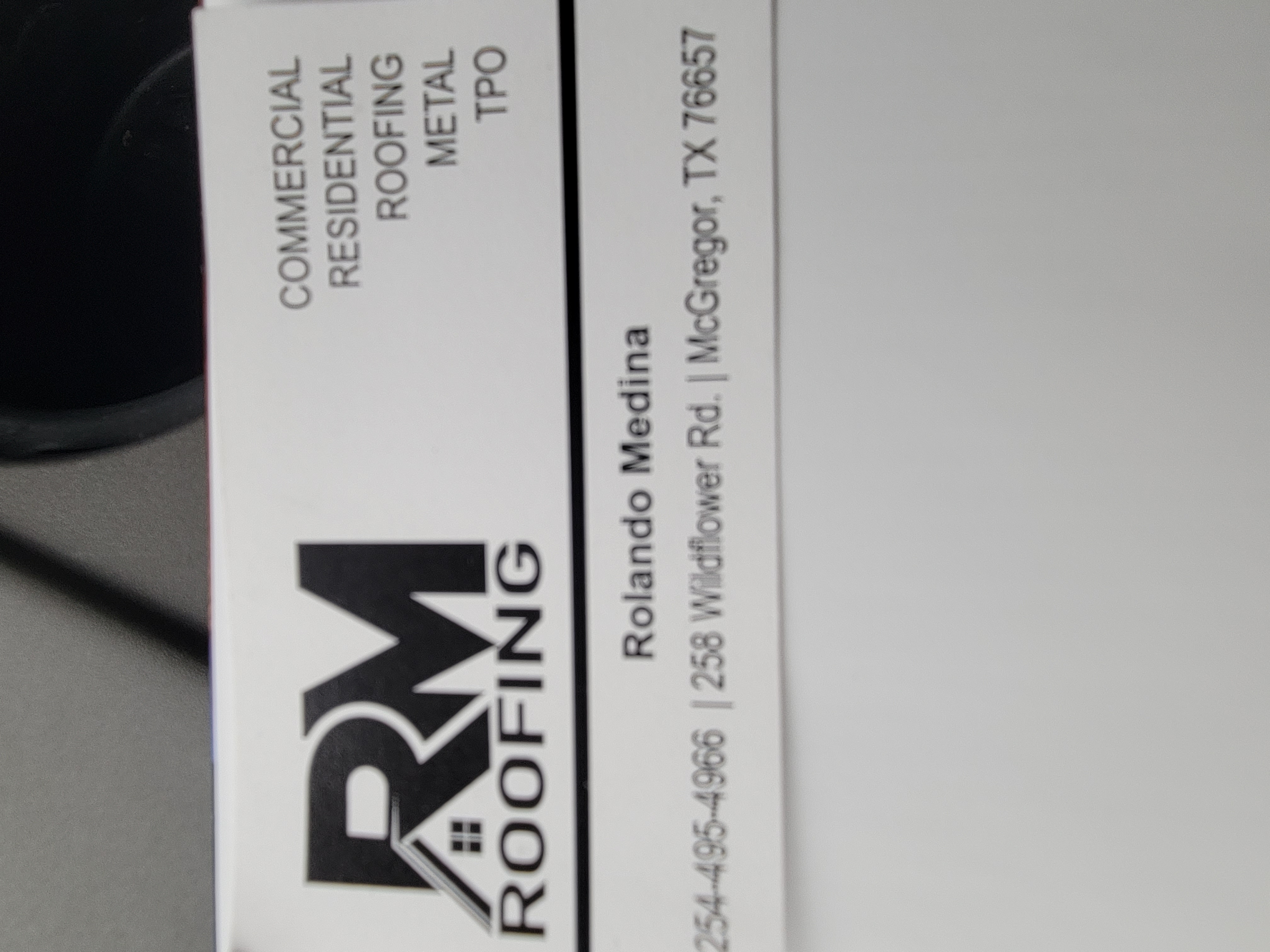RM Roofing Logo