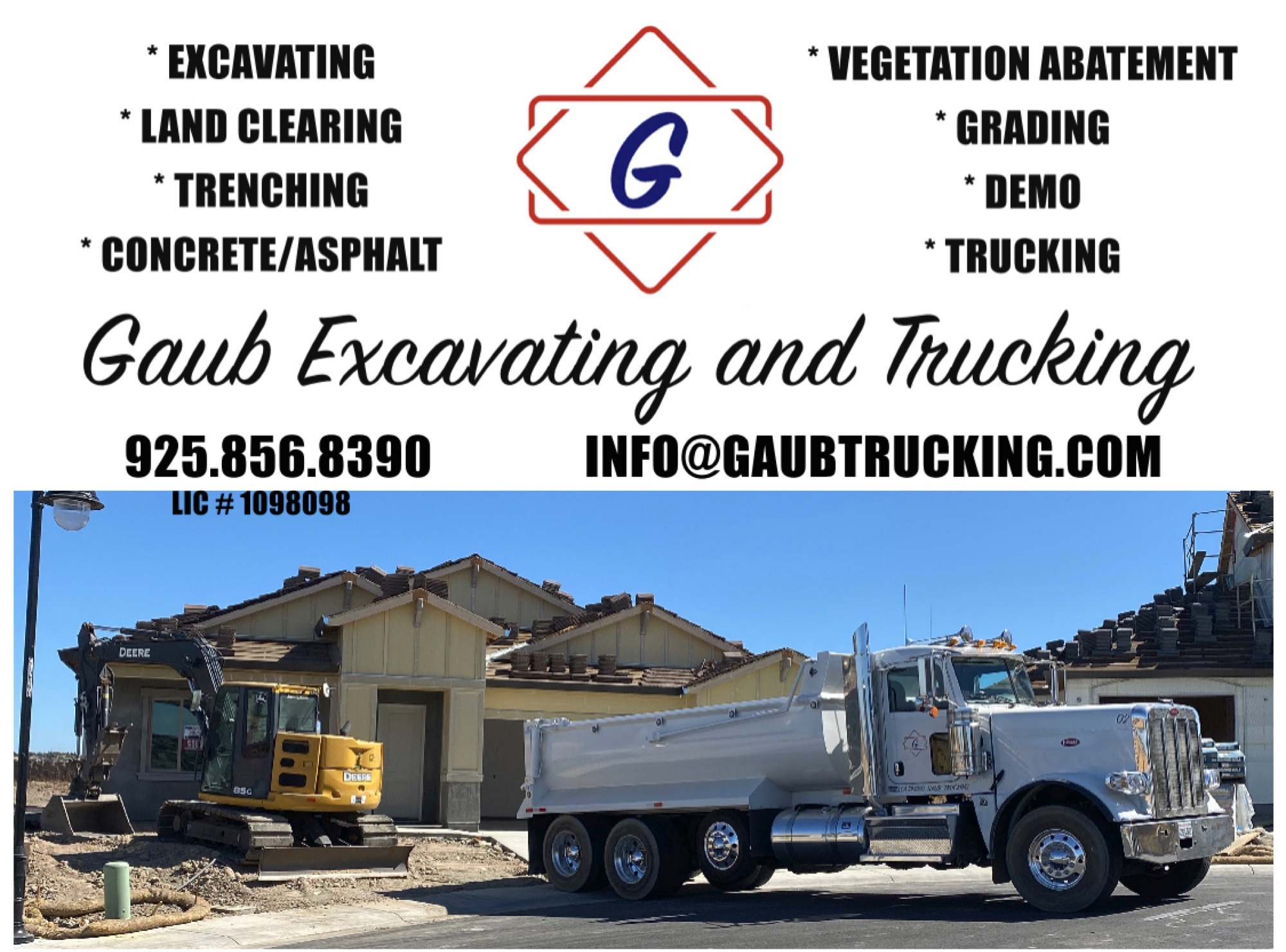 Gaub Excavating and Trucking Logo