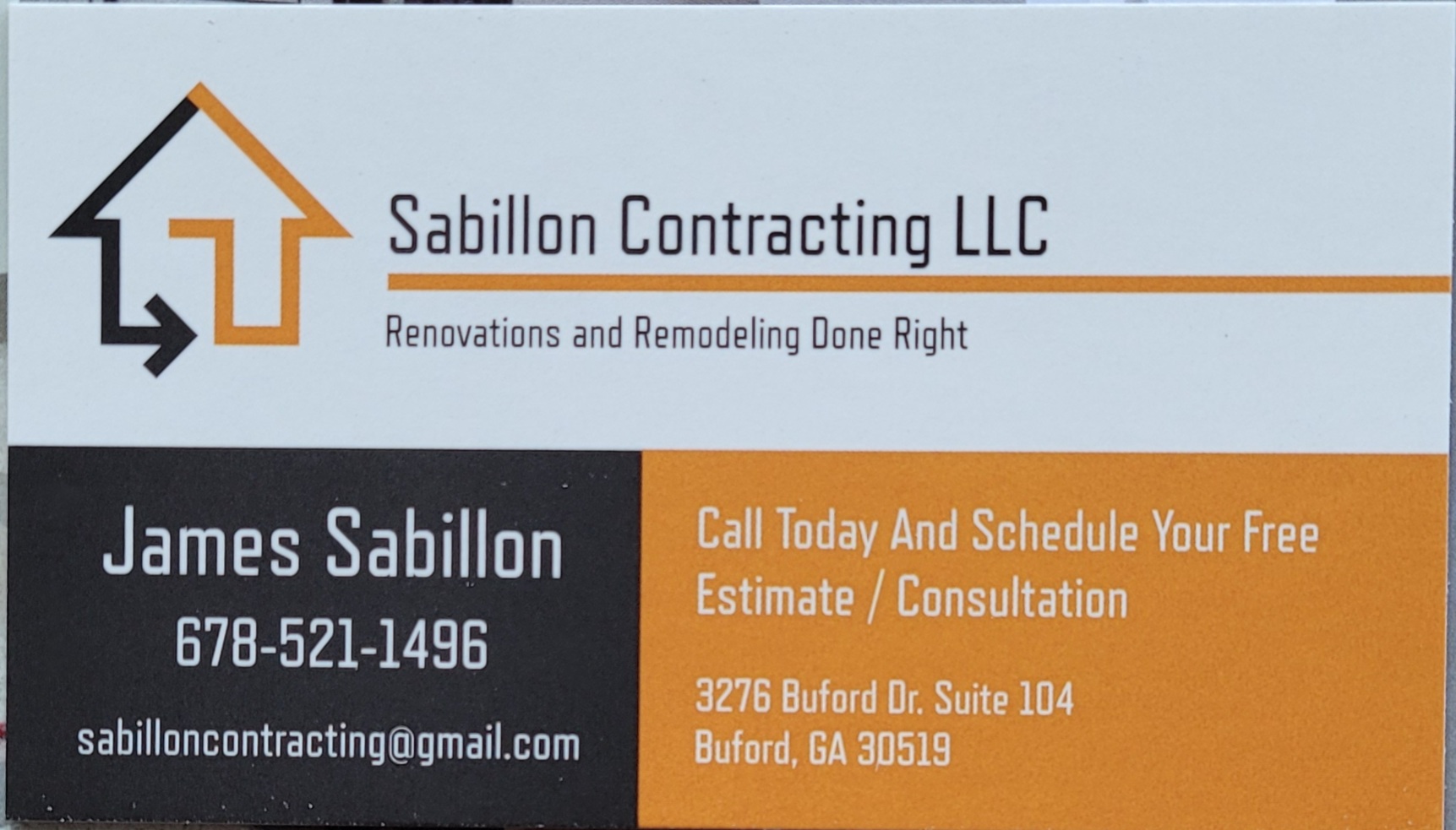 Sabillon Contracting Logo