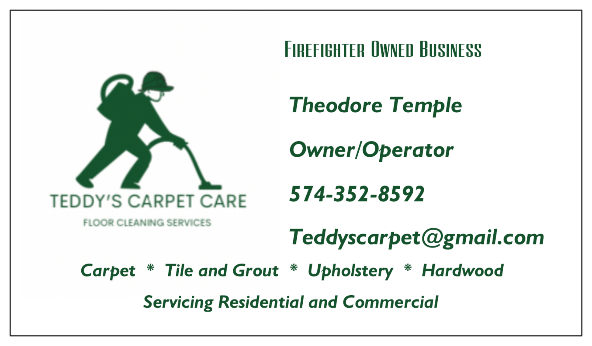 Teddy's Carpet Care Logo