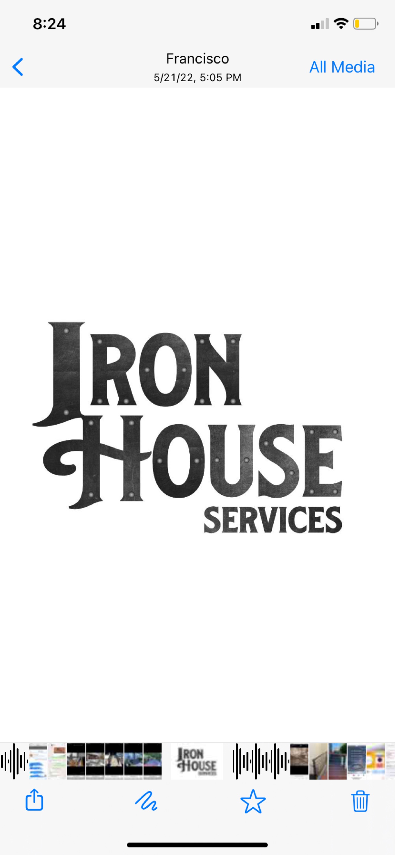 Iron House Service Logo