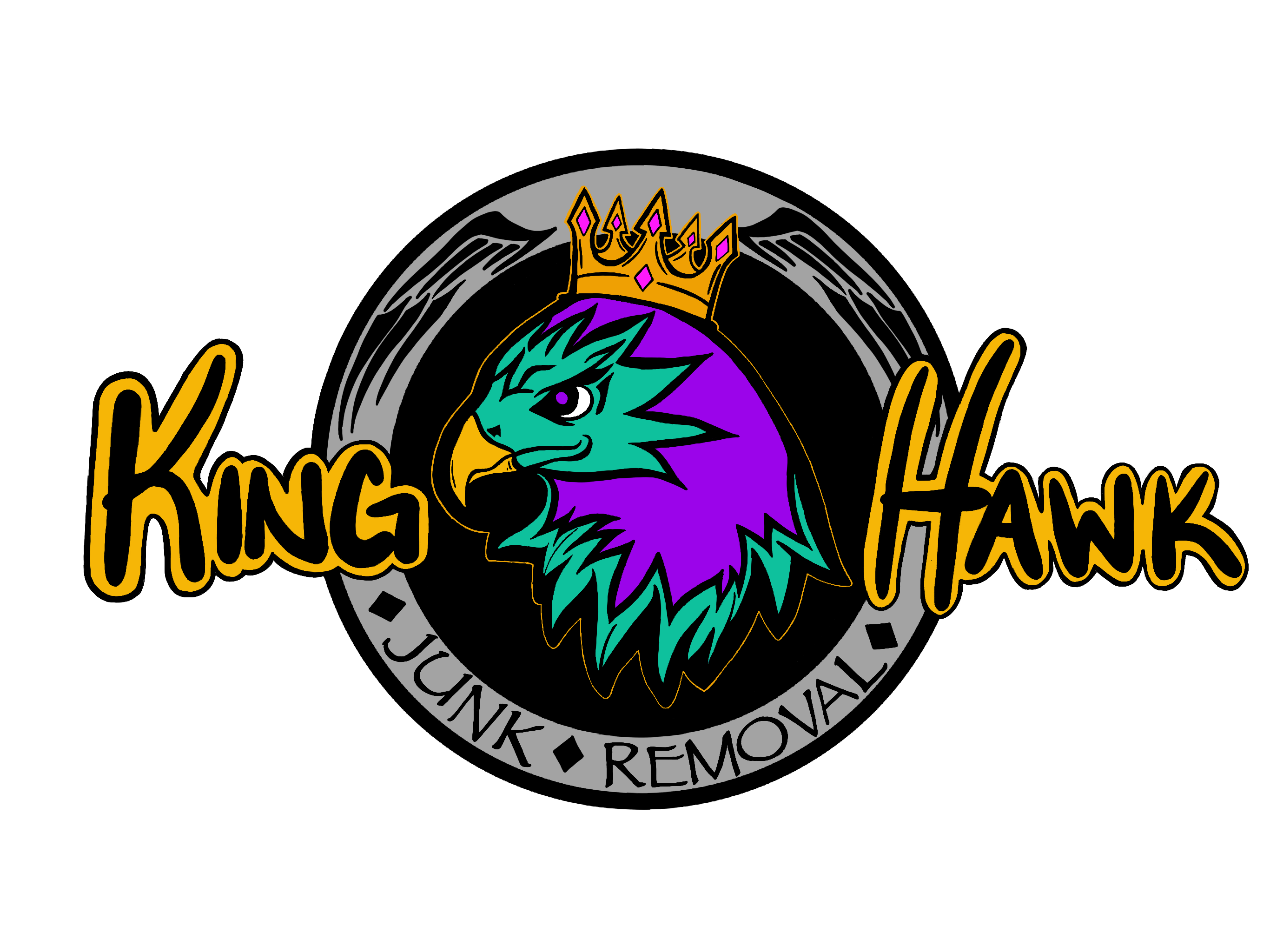 King Hawk Junk Removal Logo