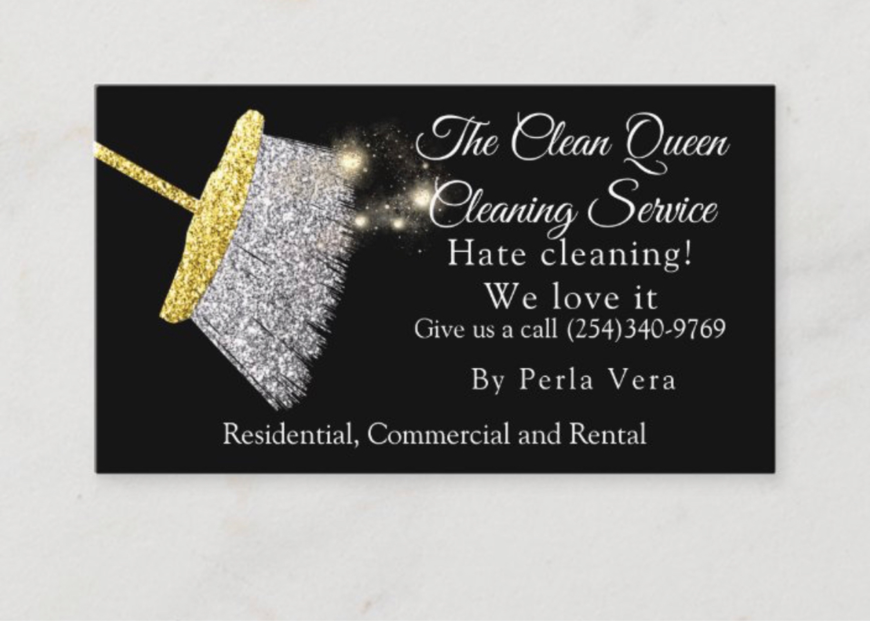 The Clean Queen Cleaning Service Logo